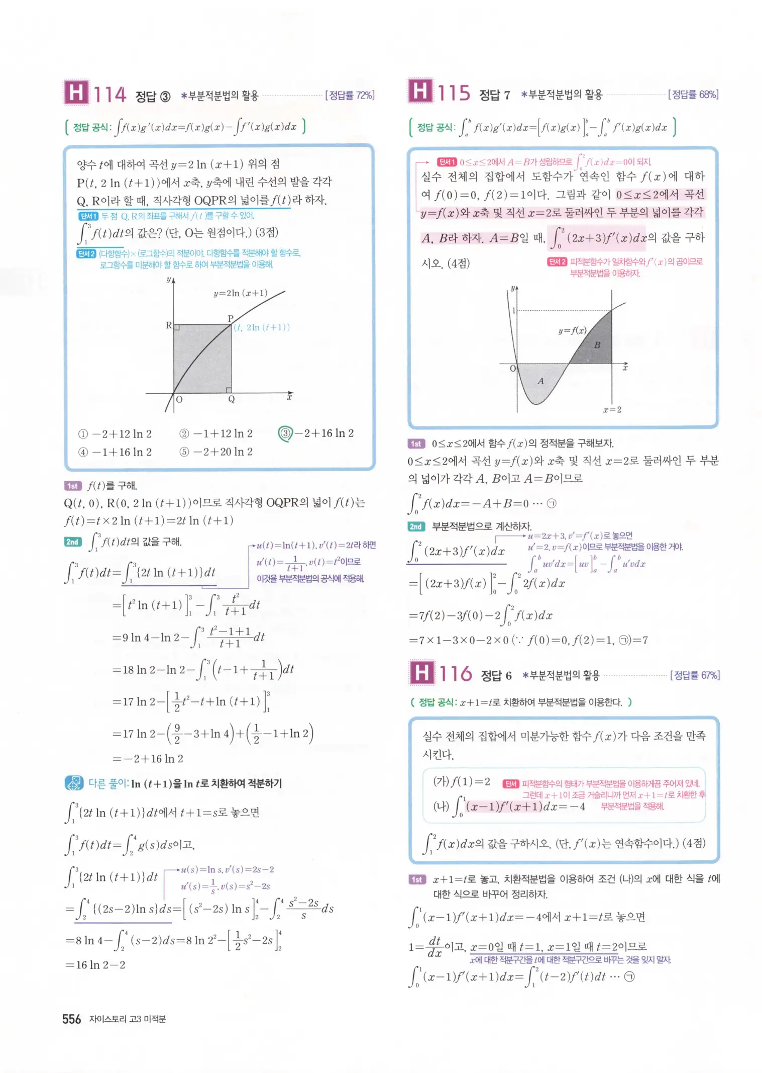 자이스토리 고3 미적분 해설2 158