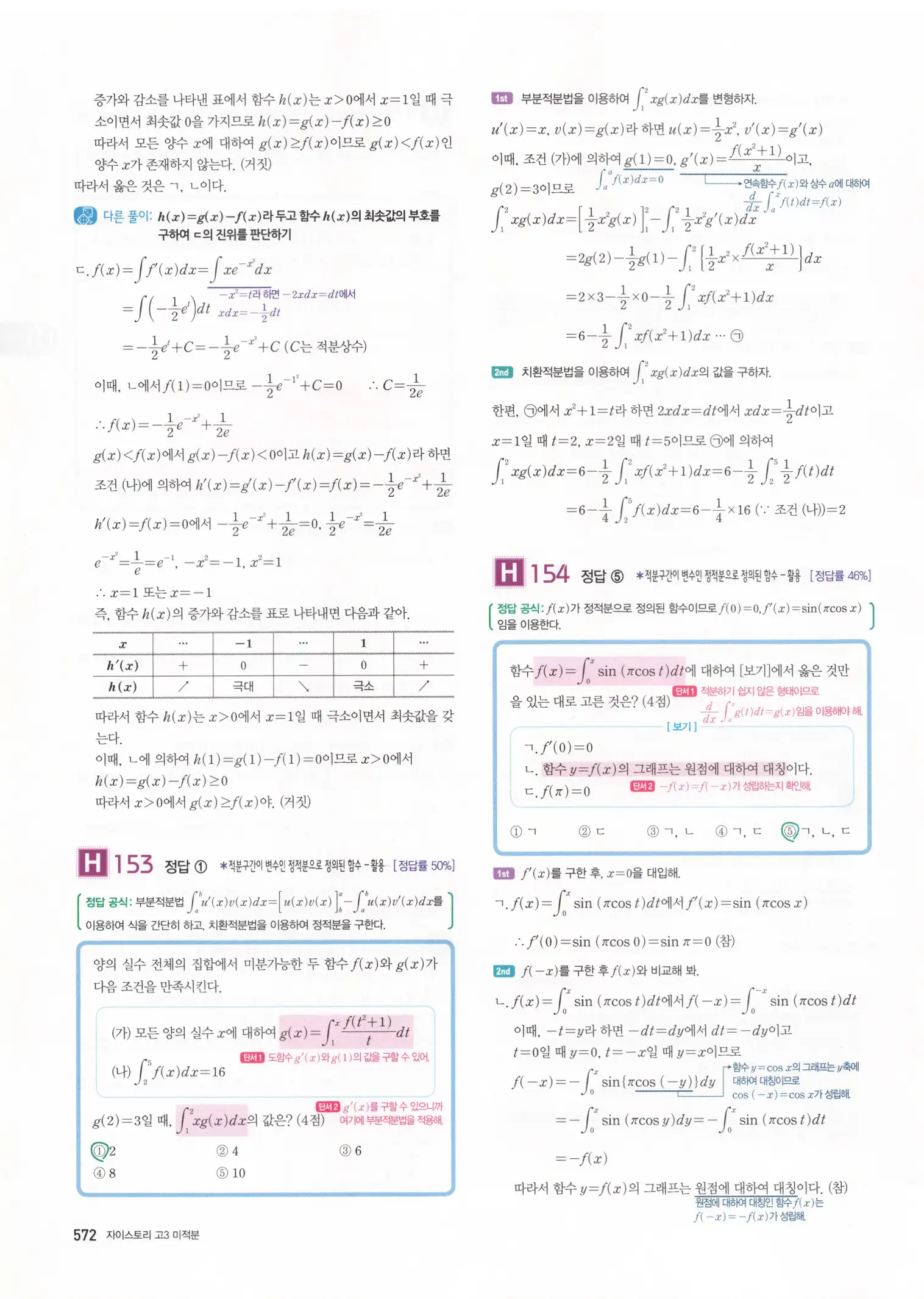 자이스토리 고3 미적분 해설2 174