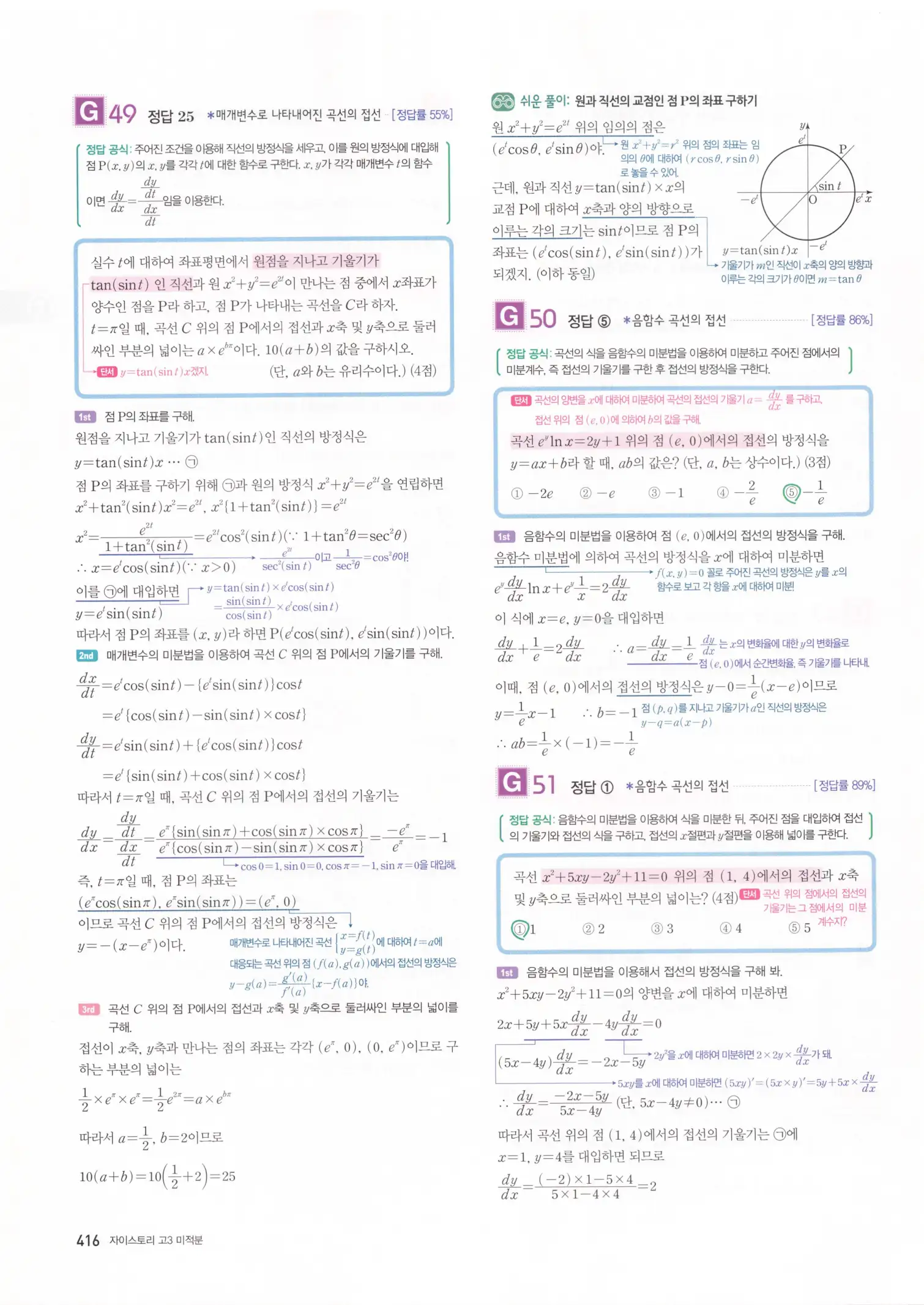 자이스토리 고3 미적분 해설2 18