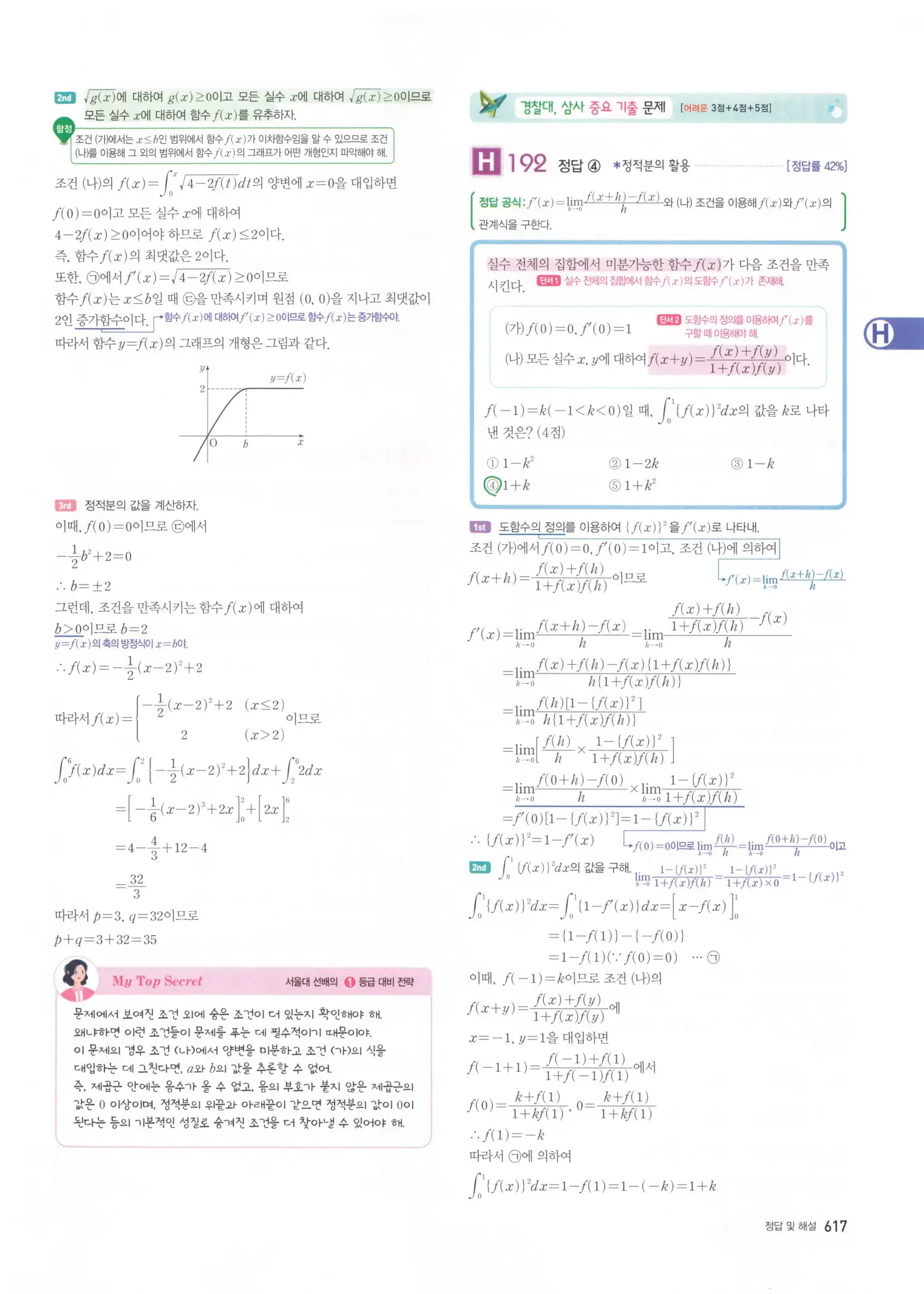 자이스토리 고3 미적분 해설2 219
