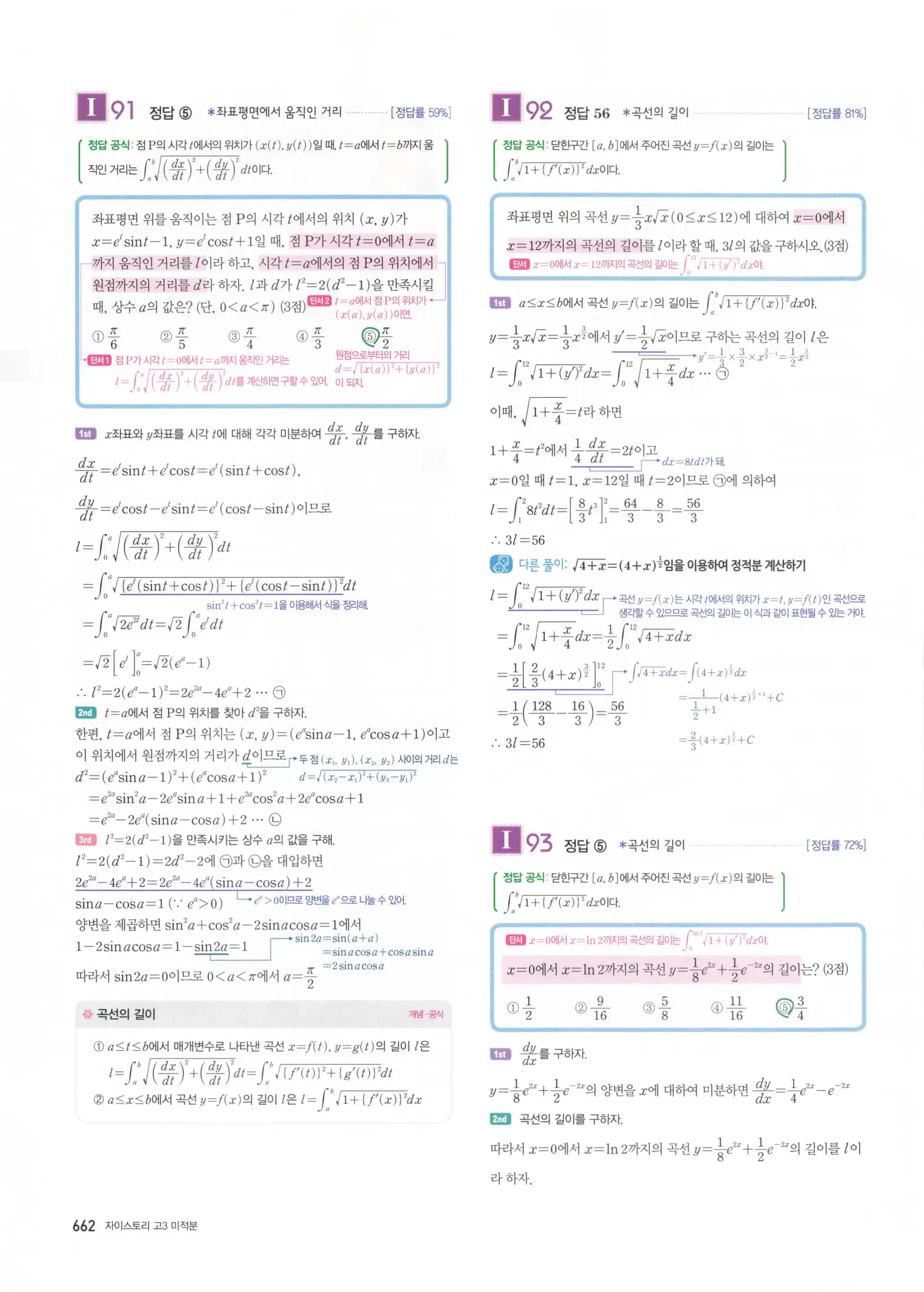 자이스토리 고3 미적분 해설2 264