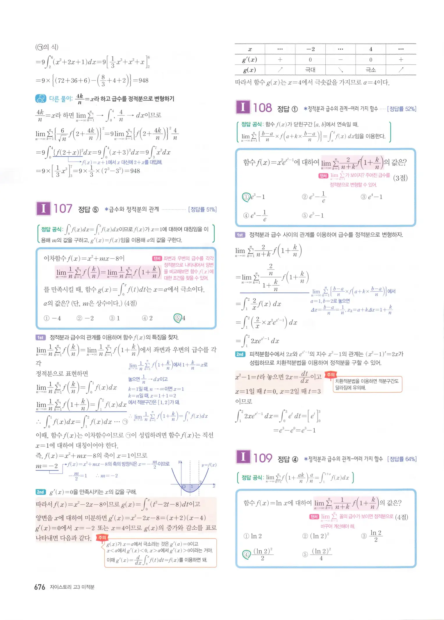 자이스토리 고3 미적분 해설2 278