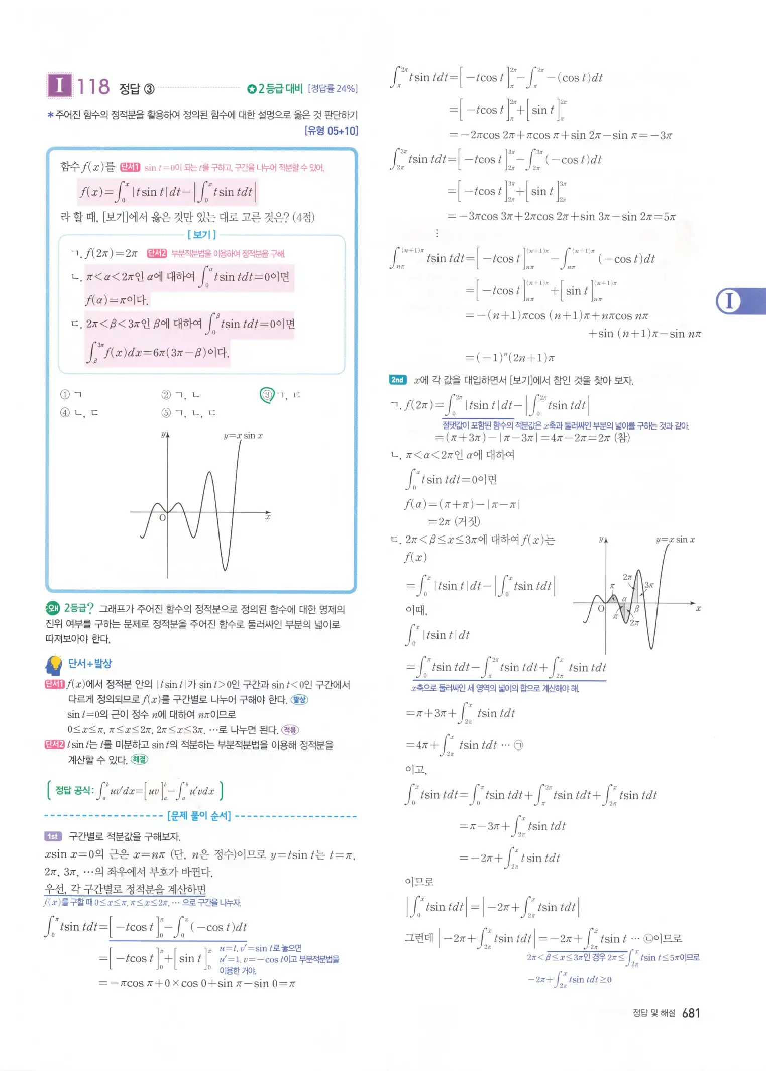 자이스토리 고3 미적분 해설2 283