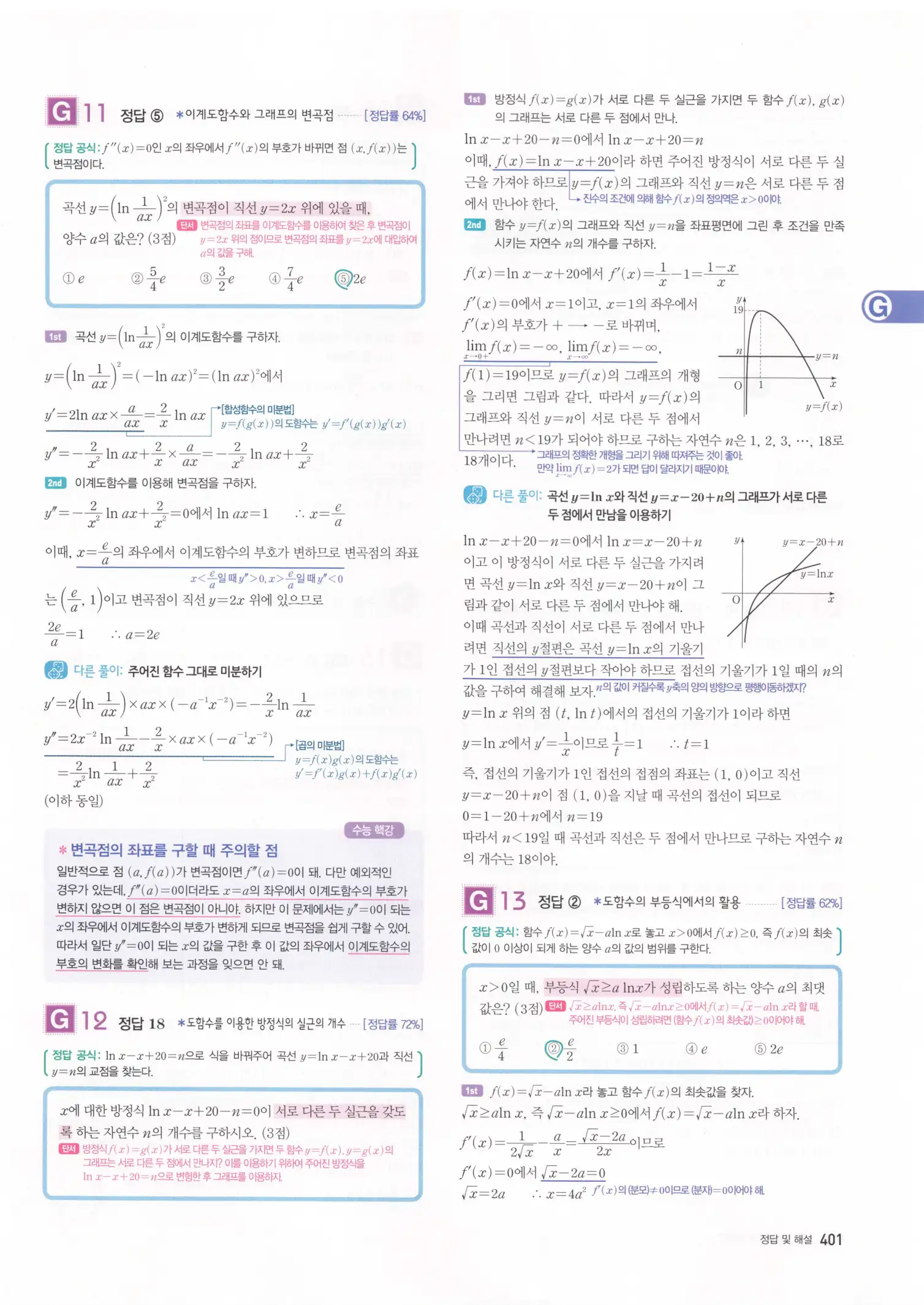 자이스토리 고3 미적분 해설2 3
