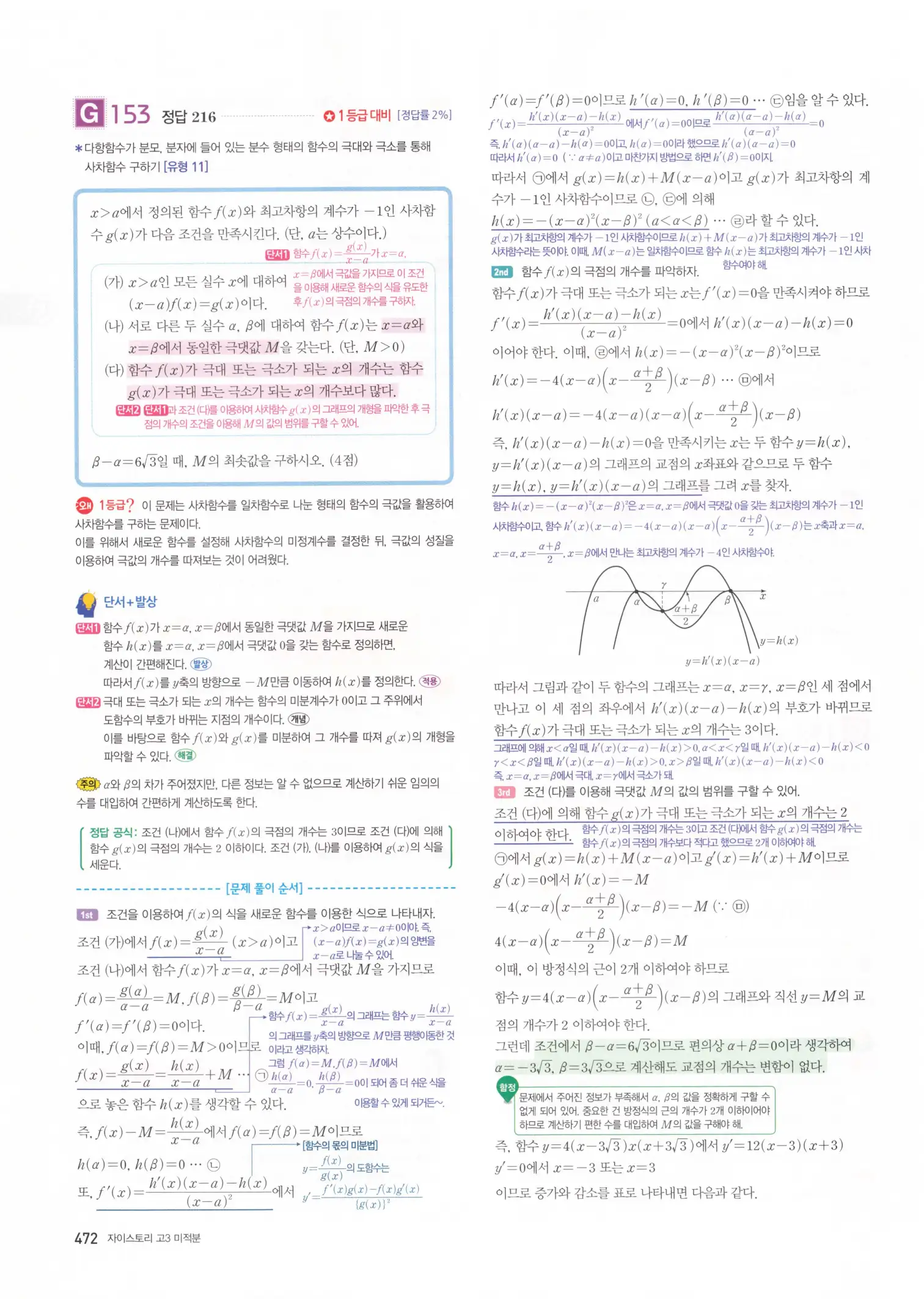 자이스토리 고3 미적분 해설2 74