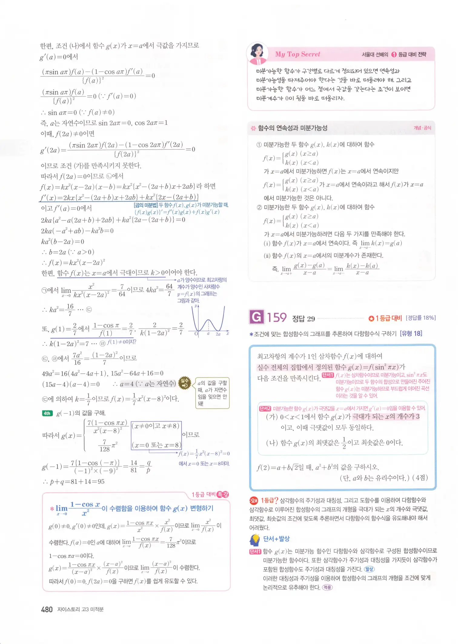 자이스토리 고3 미적분 해설2 82