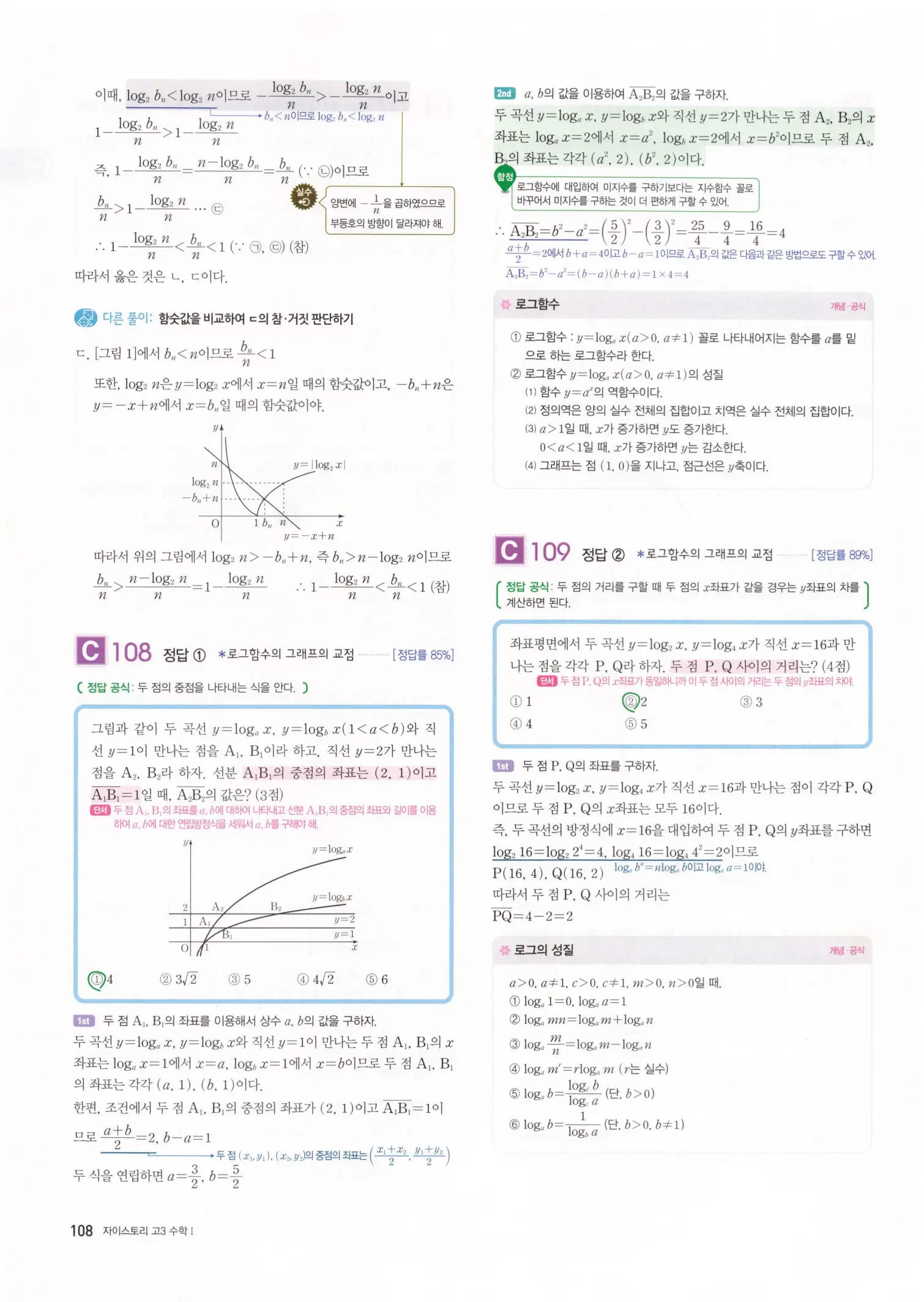 자이스토리 고3 수학1 해설 110