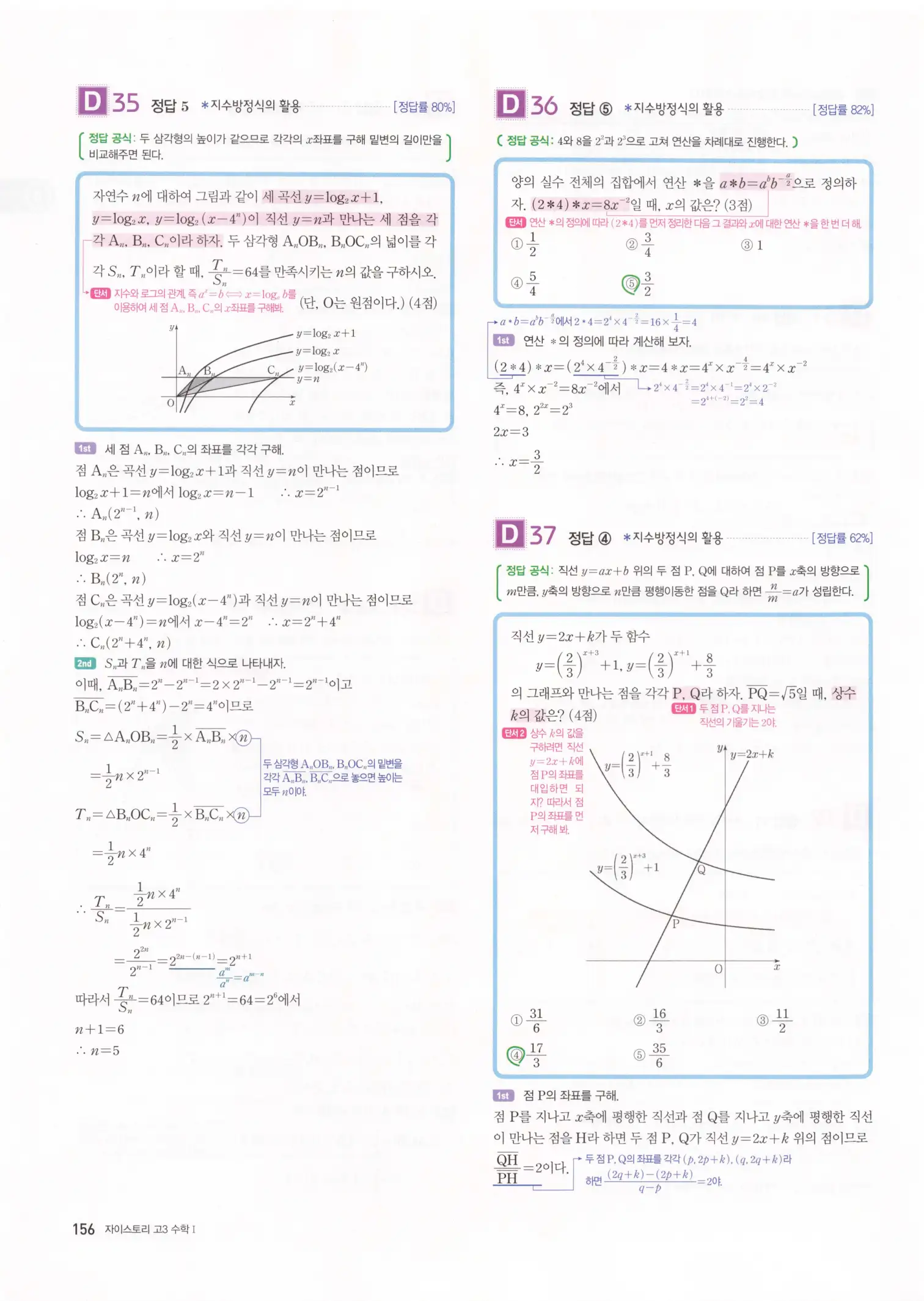 자이스토리 고3 수학1 해설 158