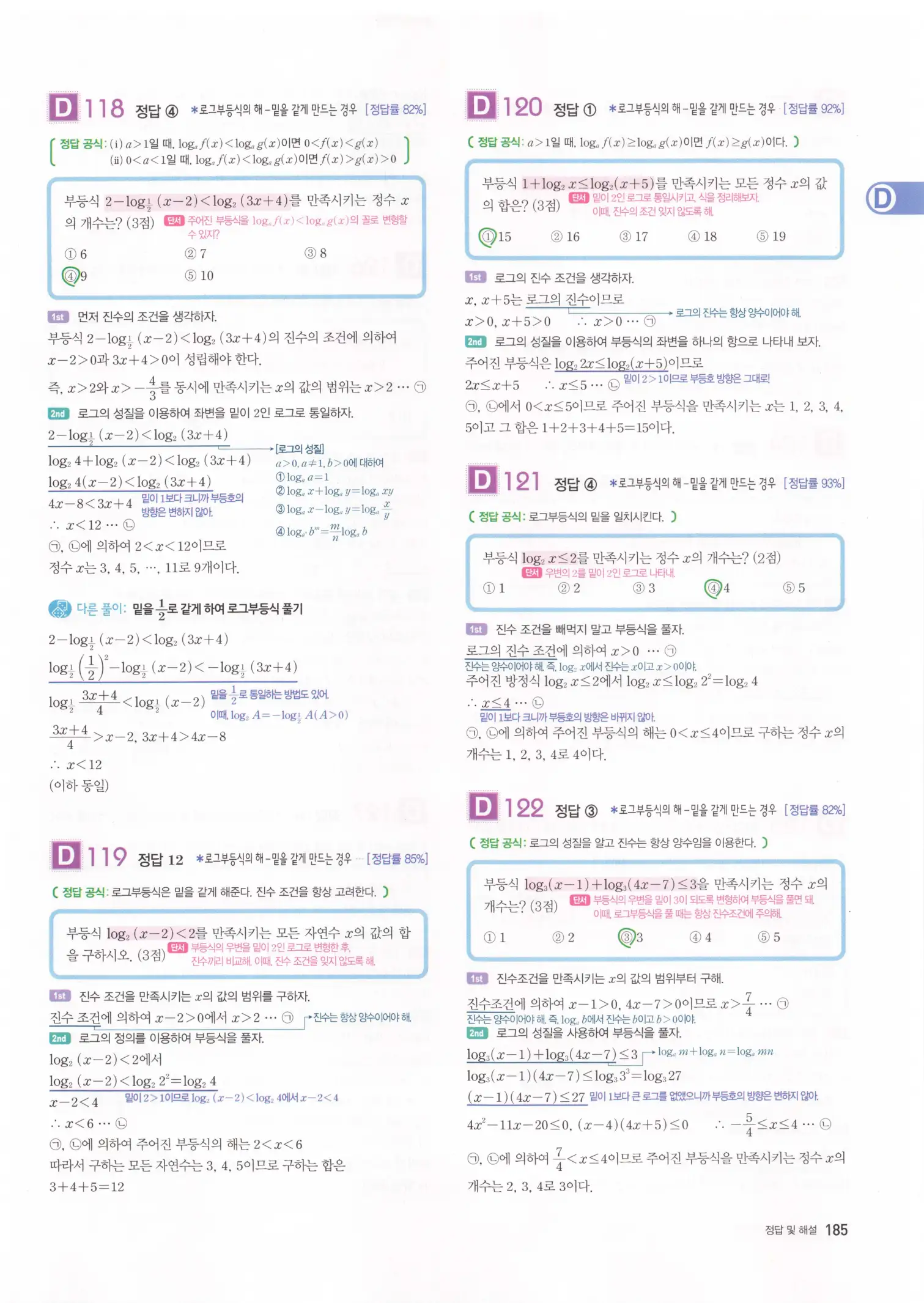 자이스토리 고3 수학1 해설 187