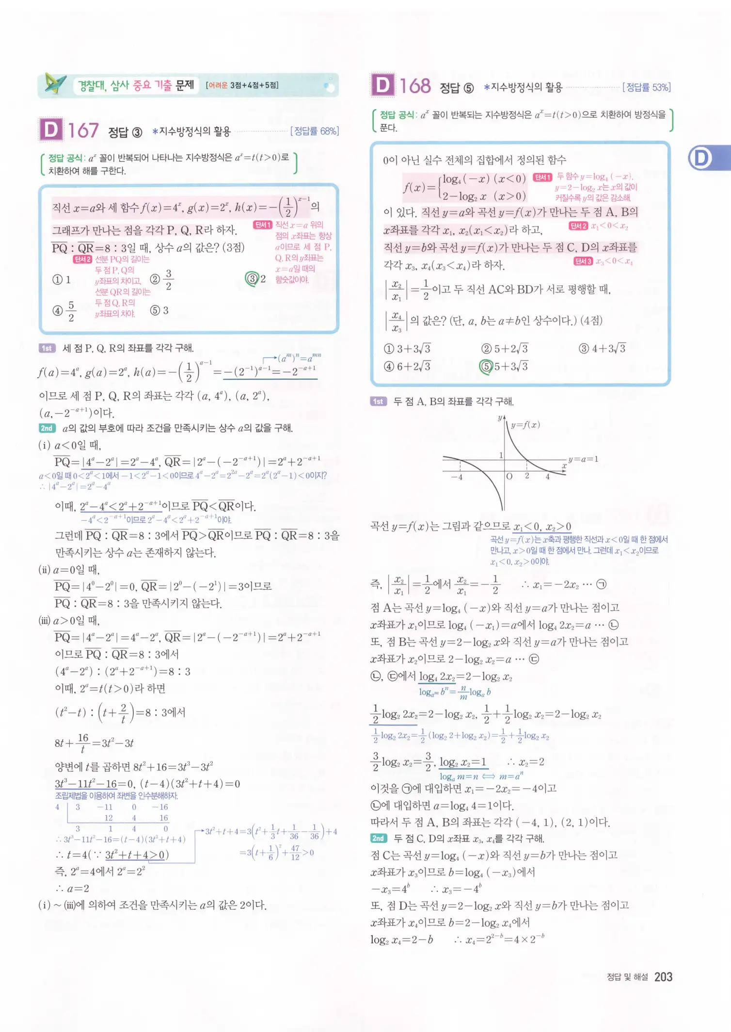 자이스토리 고3 수학1 해설 205