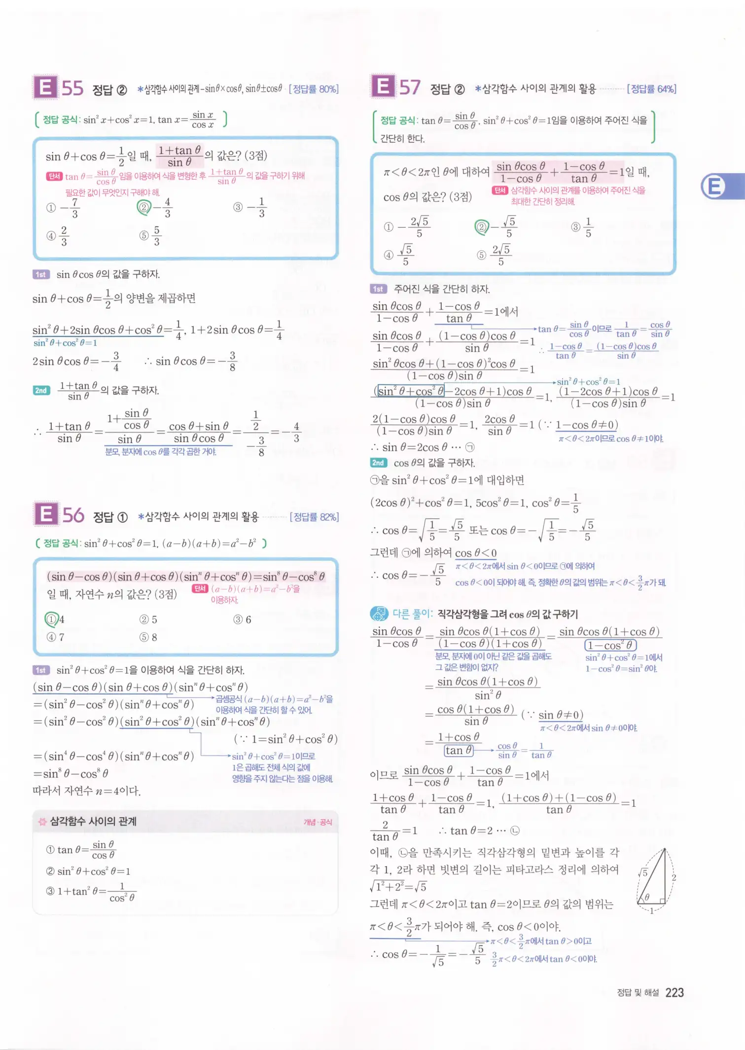 자이스토리 고3 수학1 해설 225