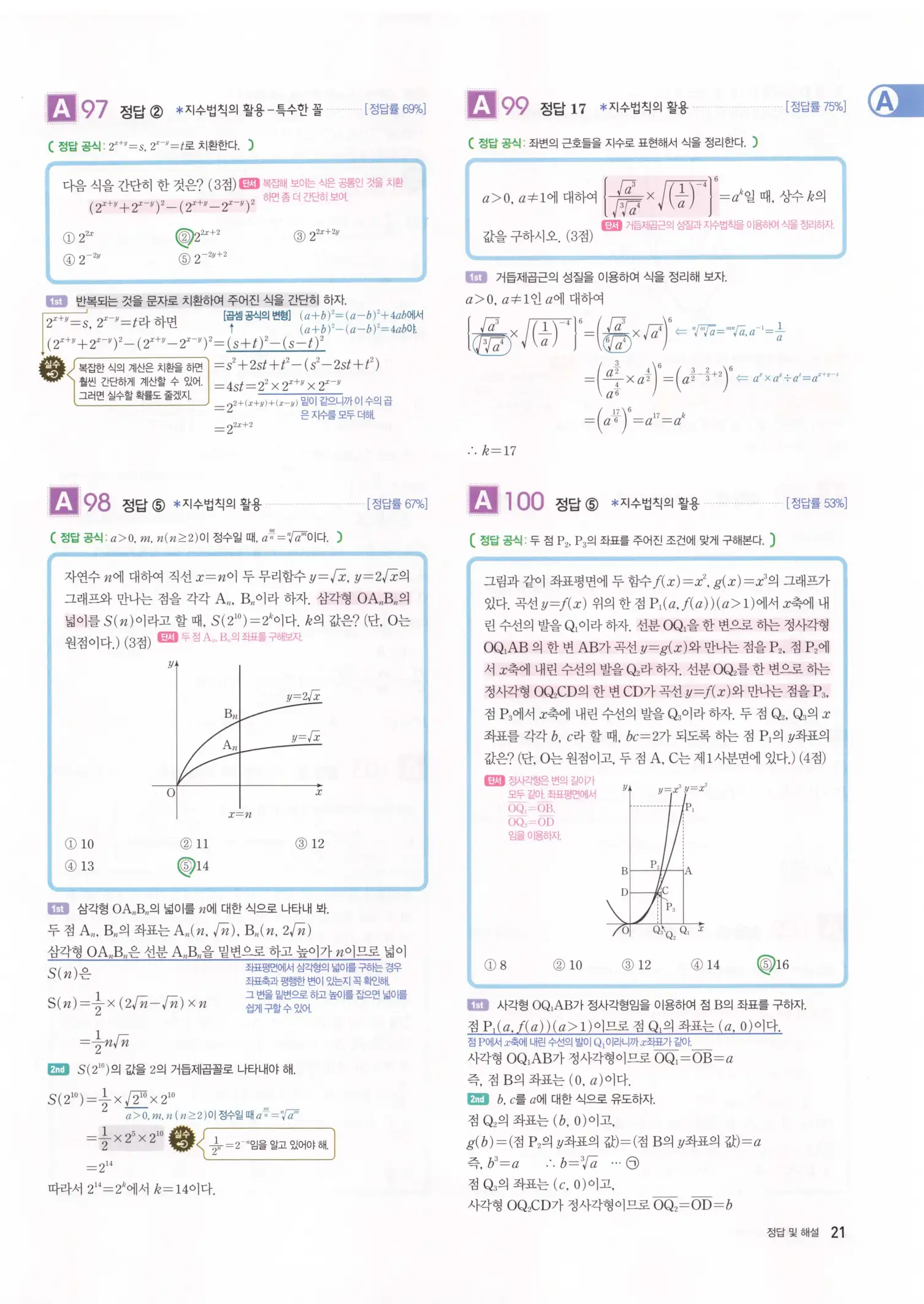 자이스토리 고3 수학1 해설 23