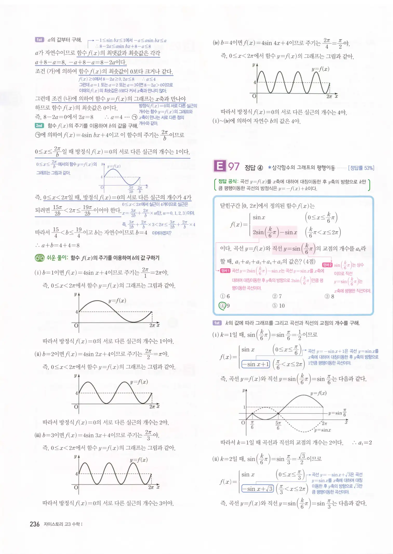 자이스토리 고3 수학1 해설 238