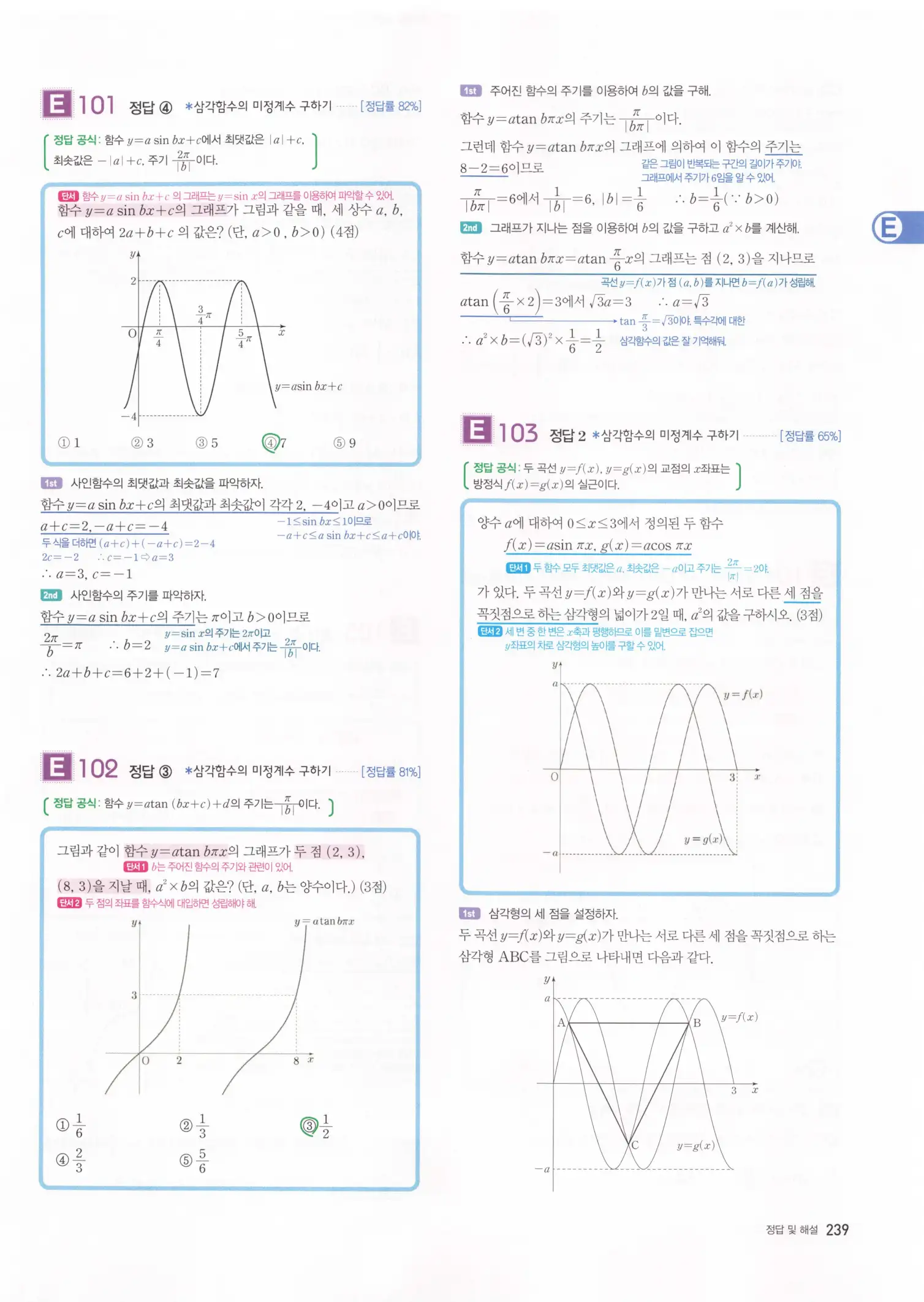 자이스토리 고3 수학1 해설 241