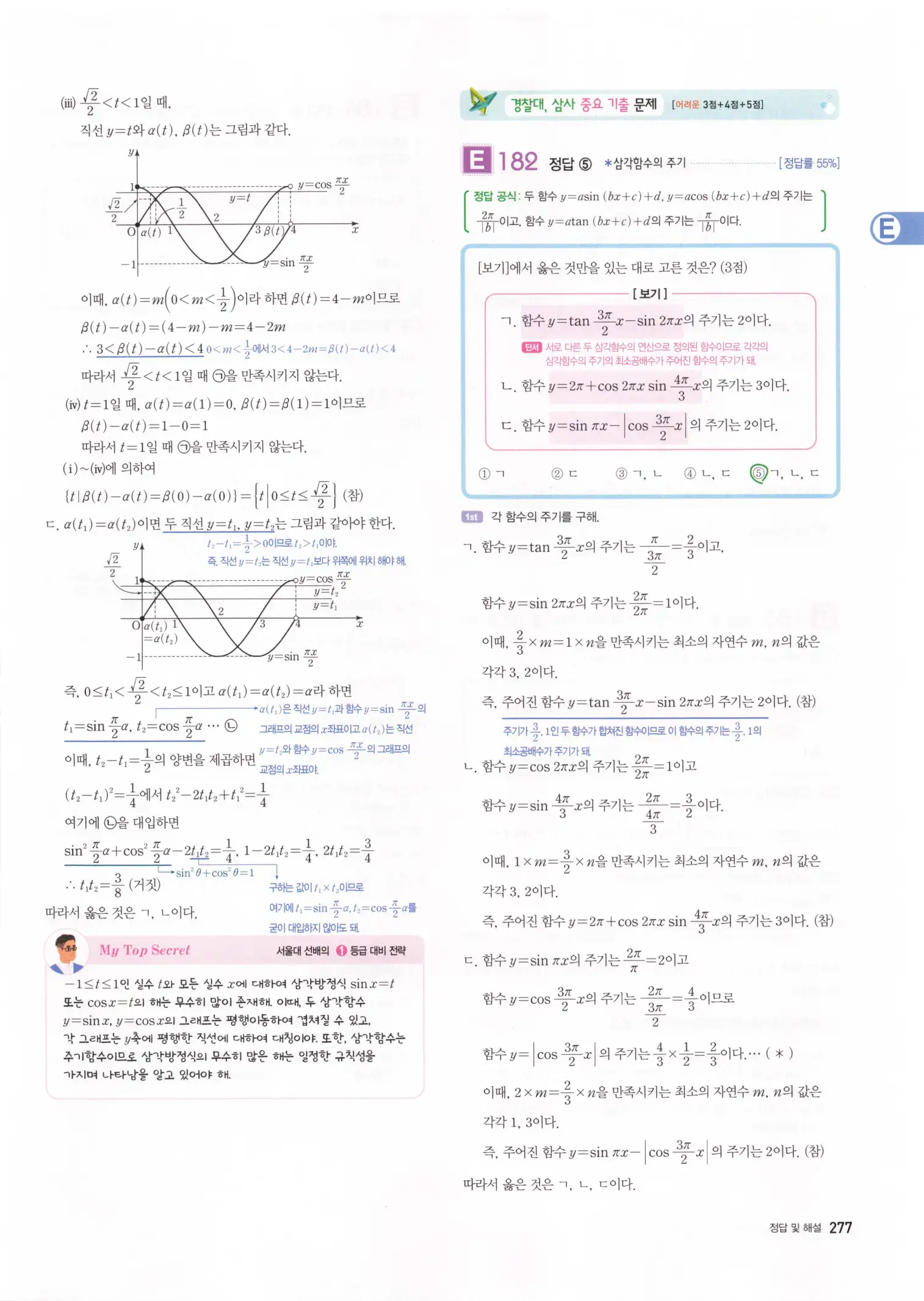 자이스토리 고3 수학1 해설 279