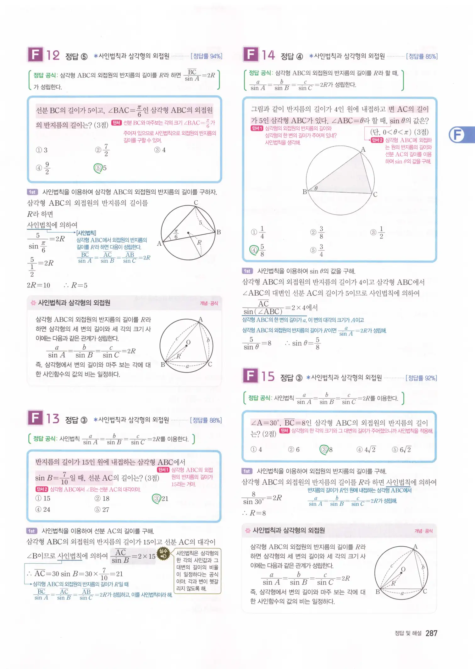 자이스토리 고3 수학1 해설 289
