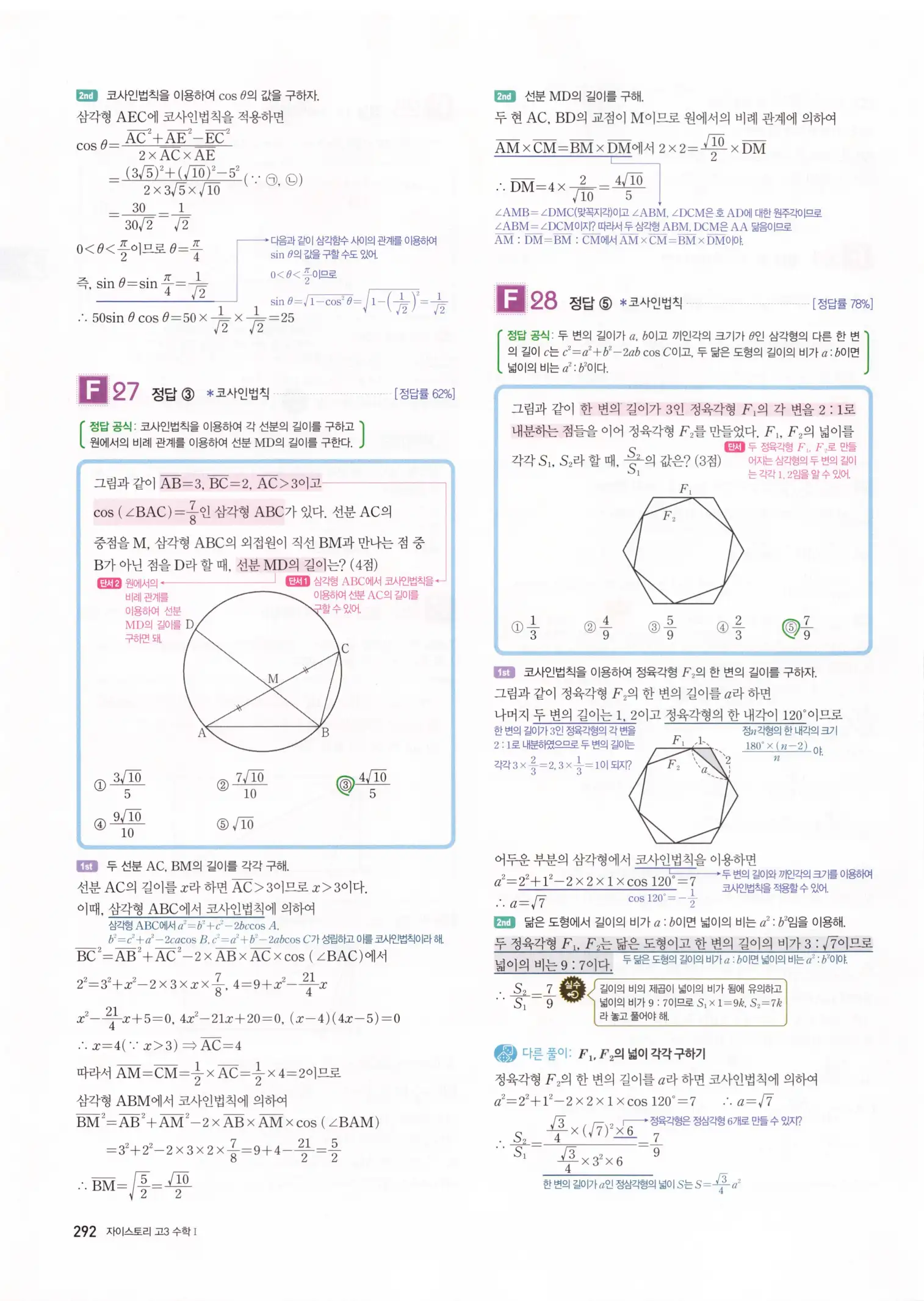 자이스토리 고3 수학1 해설 294
