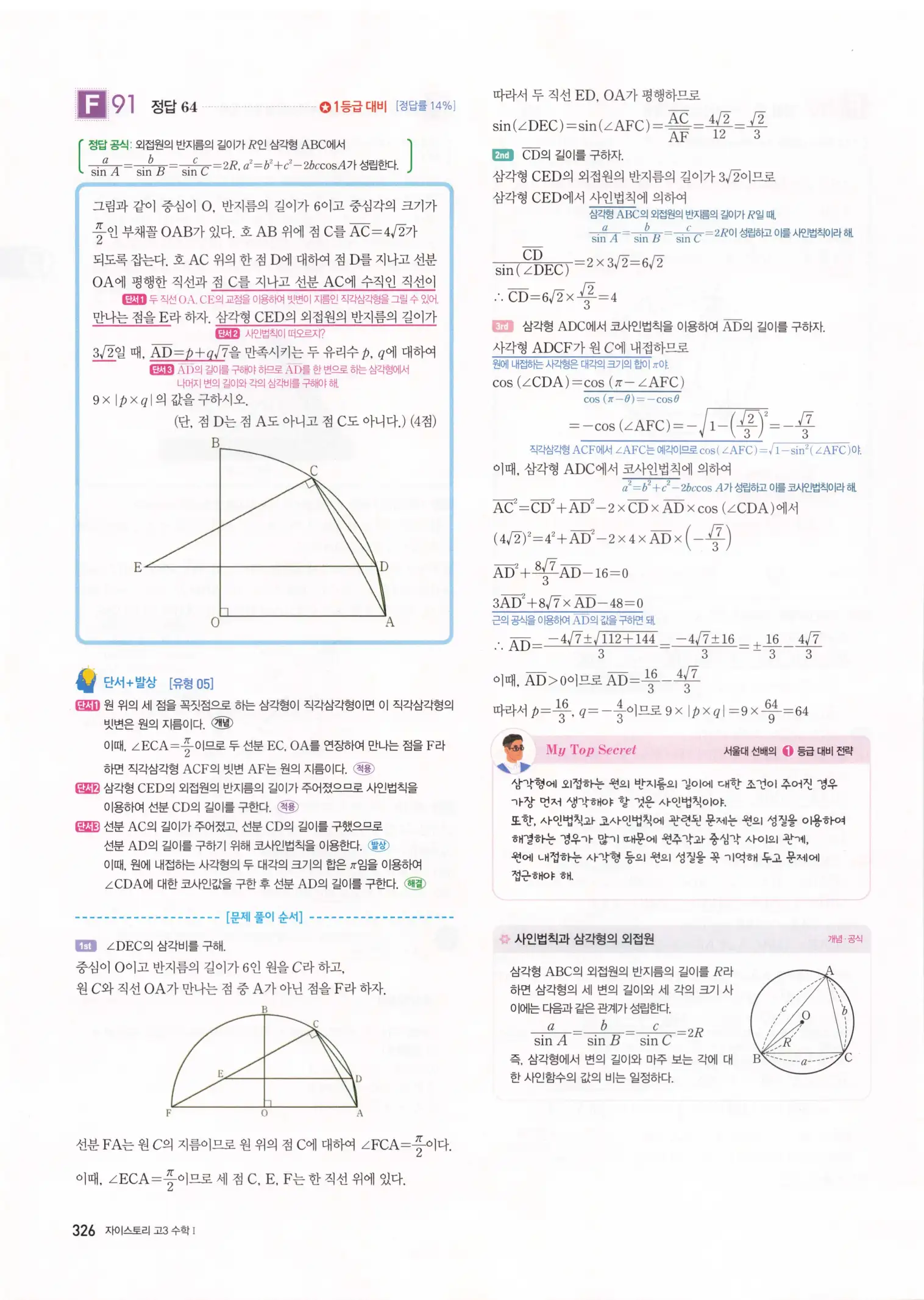 자이스토리 고3 수학1 해설 328