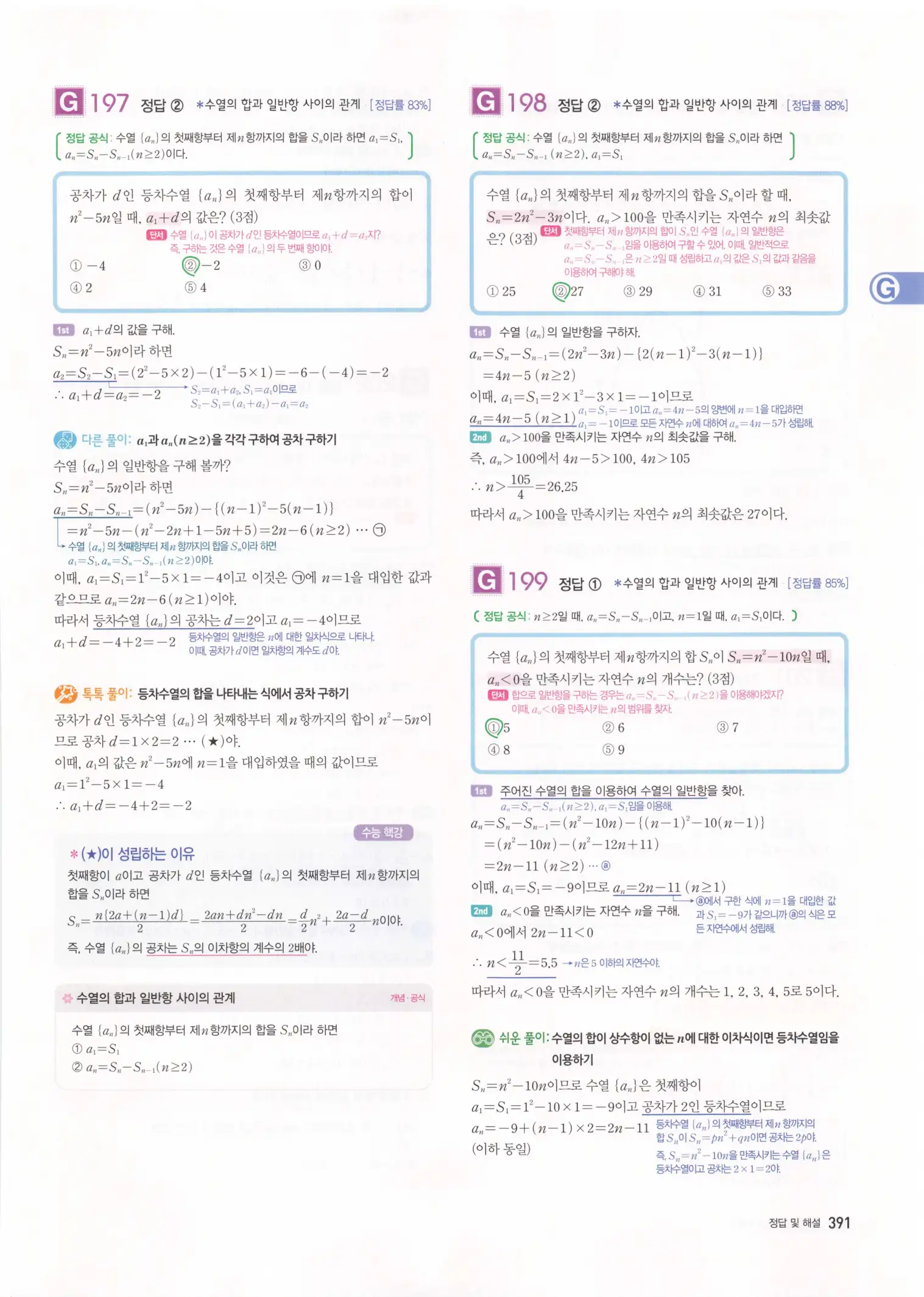 자이스토리 고3 수학1 해설 393