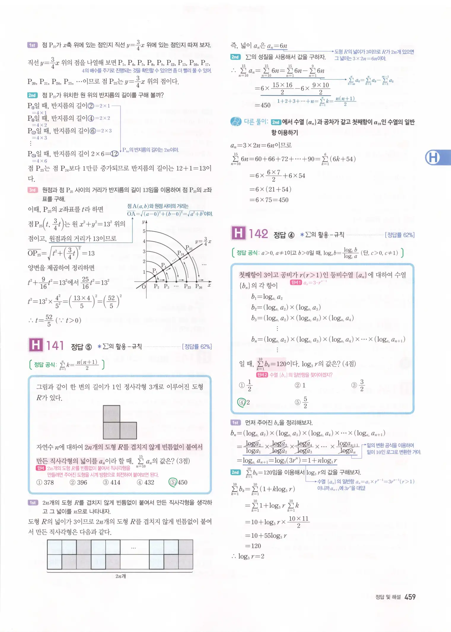 자이스토리 고3 수학1 해설 461