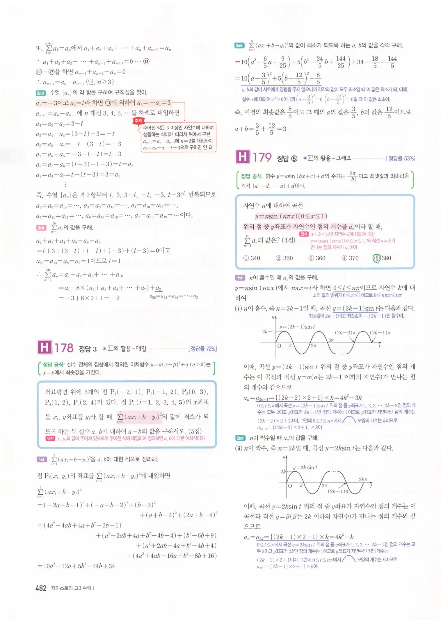 자이스토리 고3 수학1 해설 484