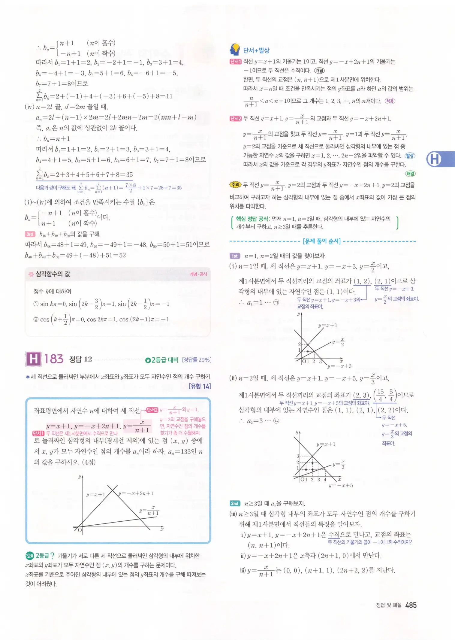 자이스토리 고3 수학1 해설 487