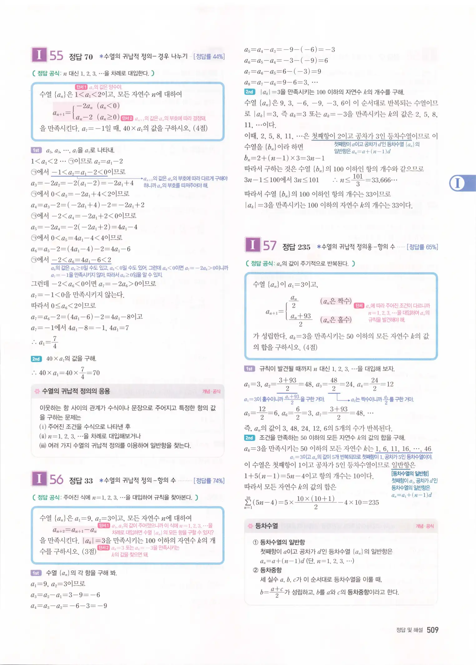 자이스토리 고3 수학1 해설 511