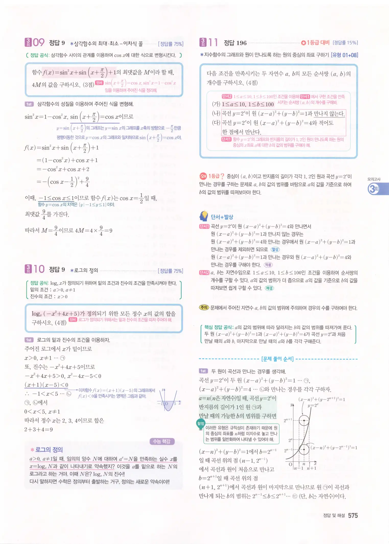 자이스토리 고3 수학1 해설 577