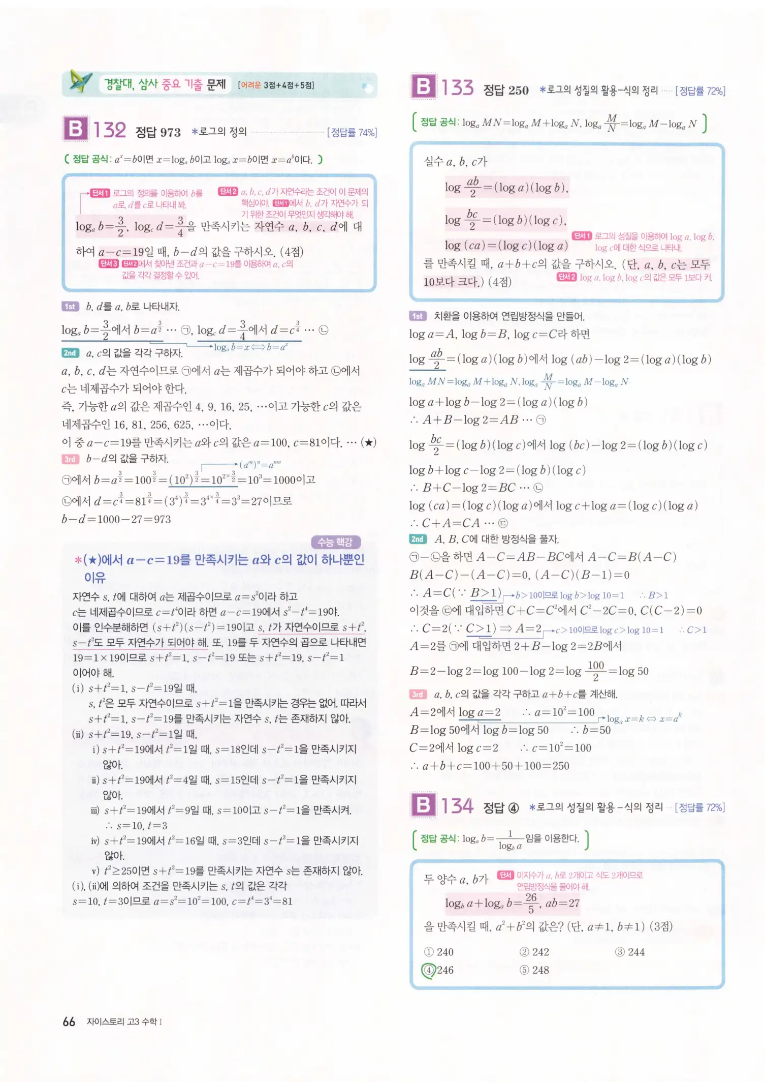 자이스토리 고3 수학1 해설 68