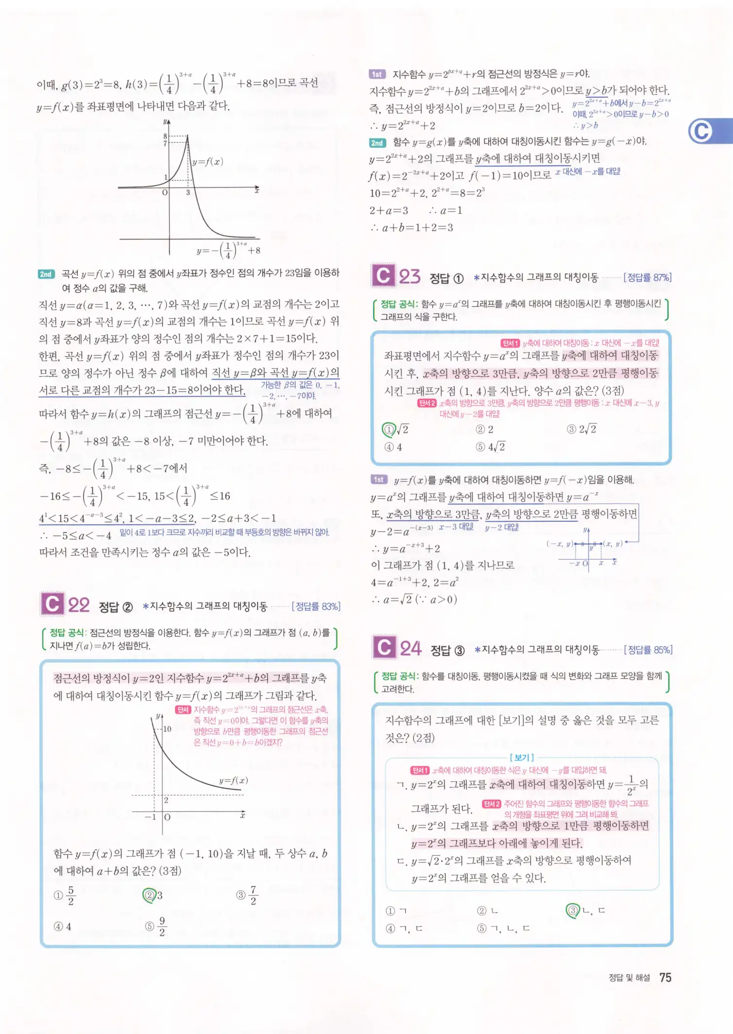자이스토리 고3 수학1 해설 77