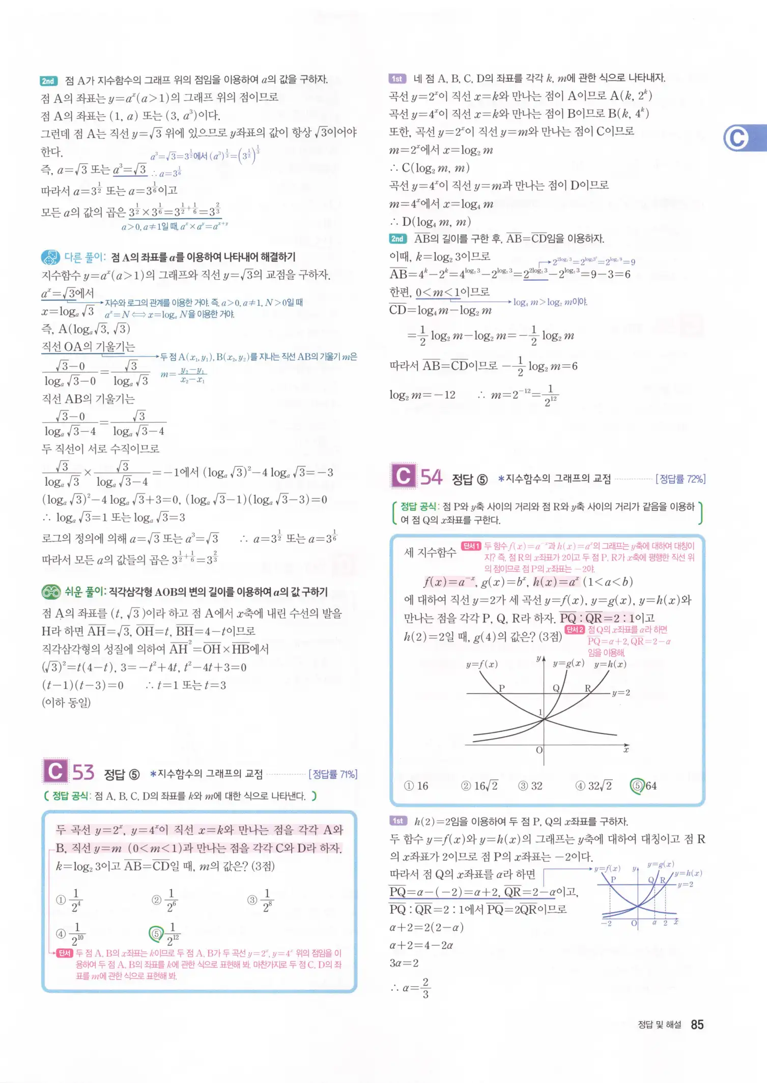 자이스토리 고3 수학1 해설 87