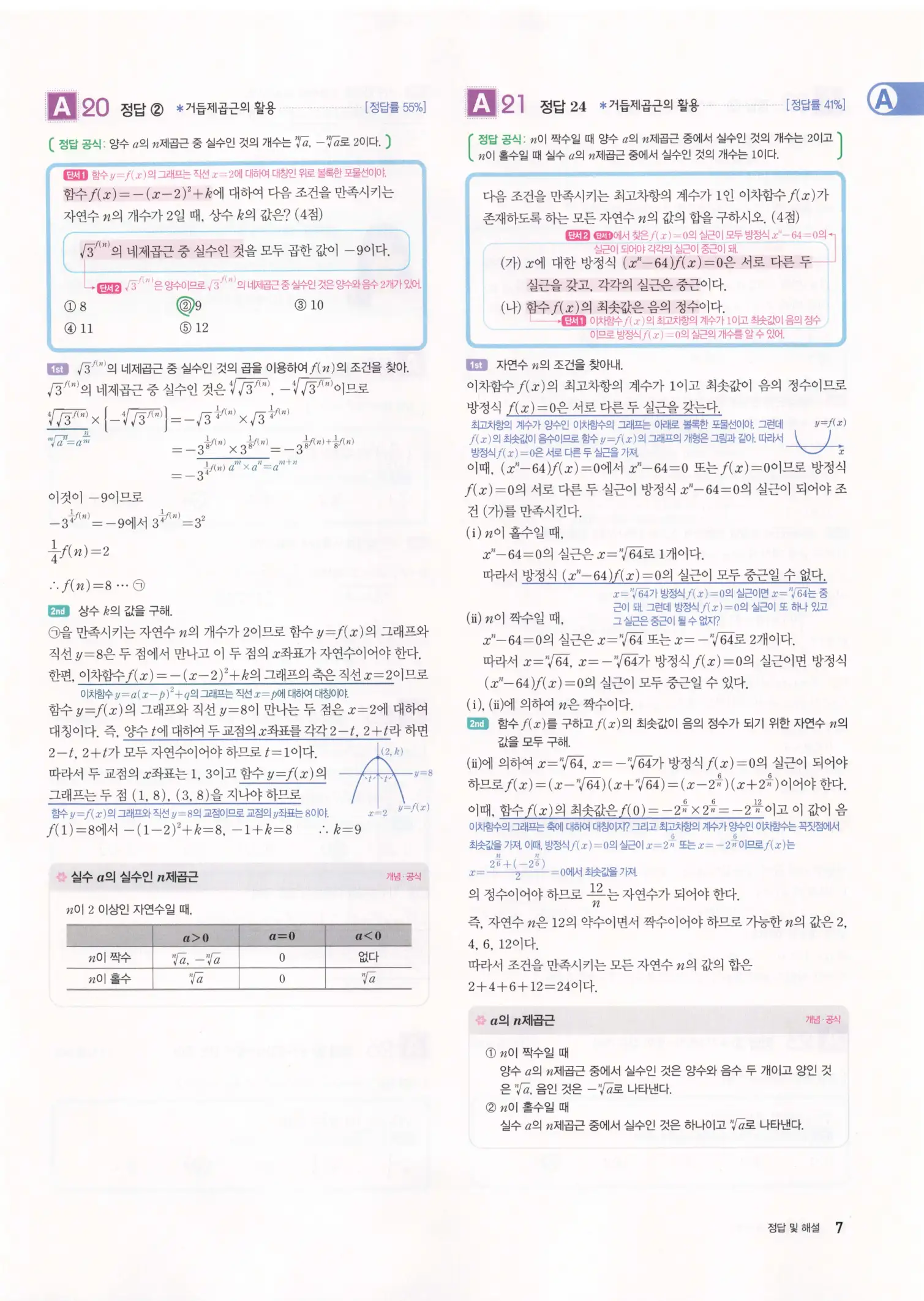 자이스토리 고3 수학1 해설 9