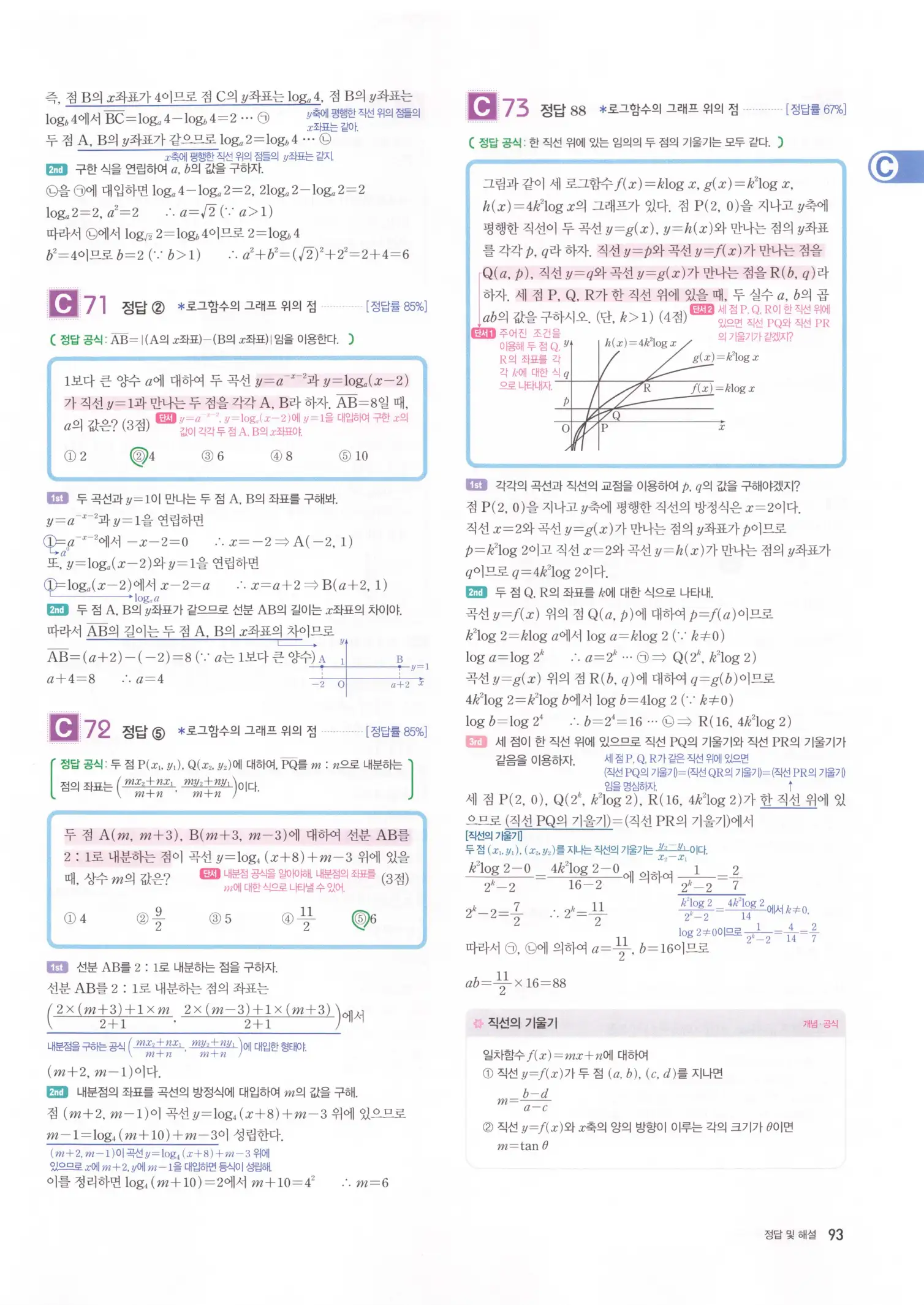 자이스토리 고3 수학1 해설 95