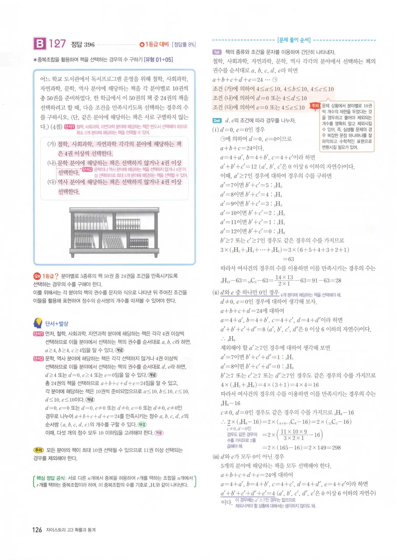 자이스토리 고3 확통 해설 128