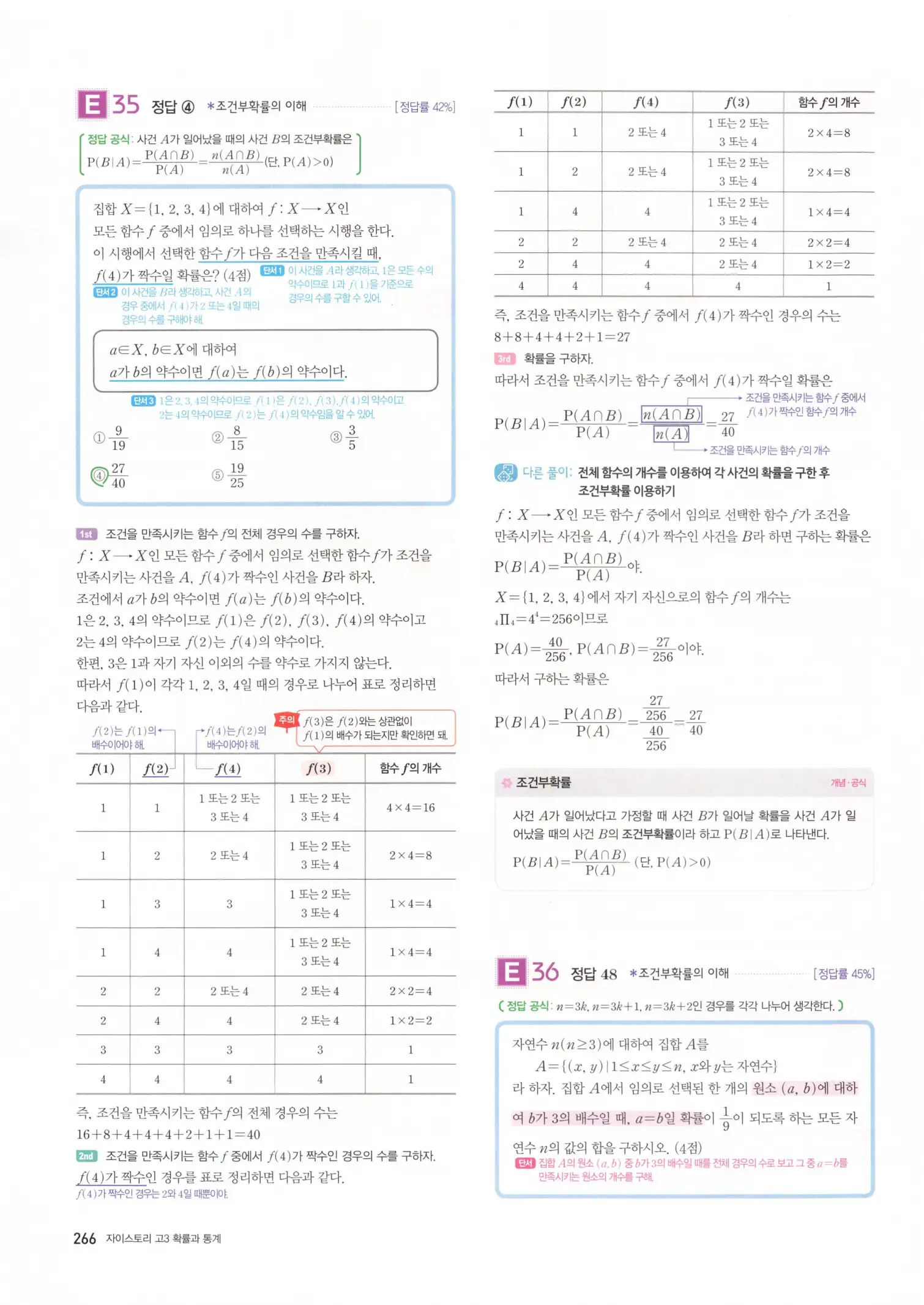 자이스토리 고3 확통 해설 268
