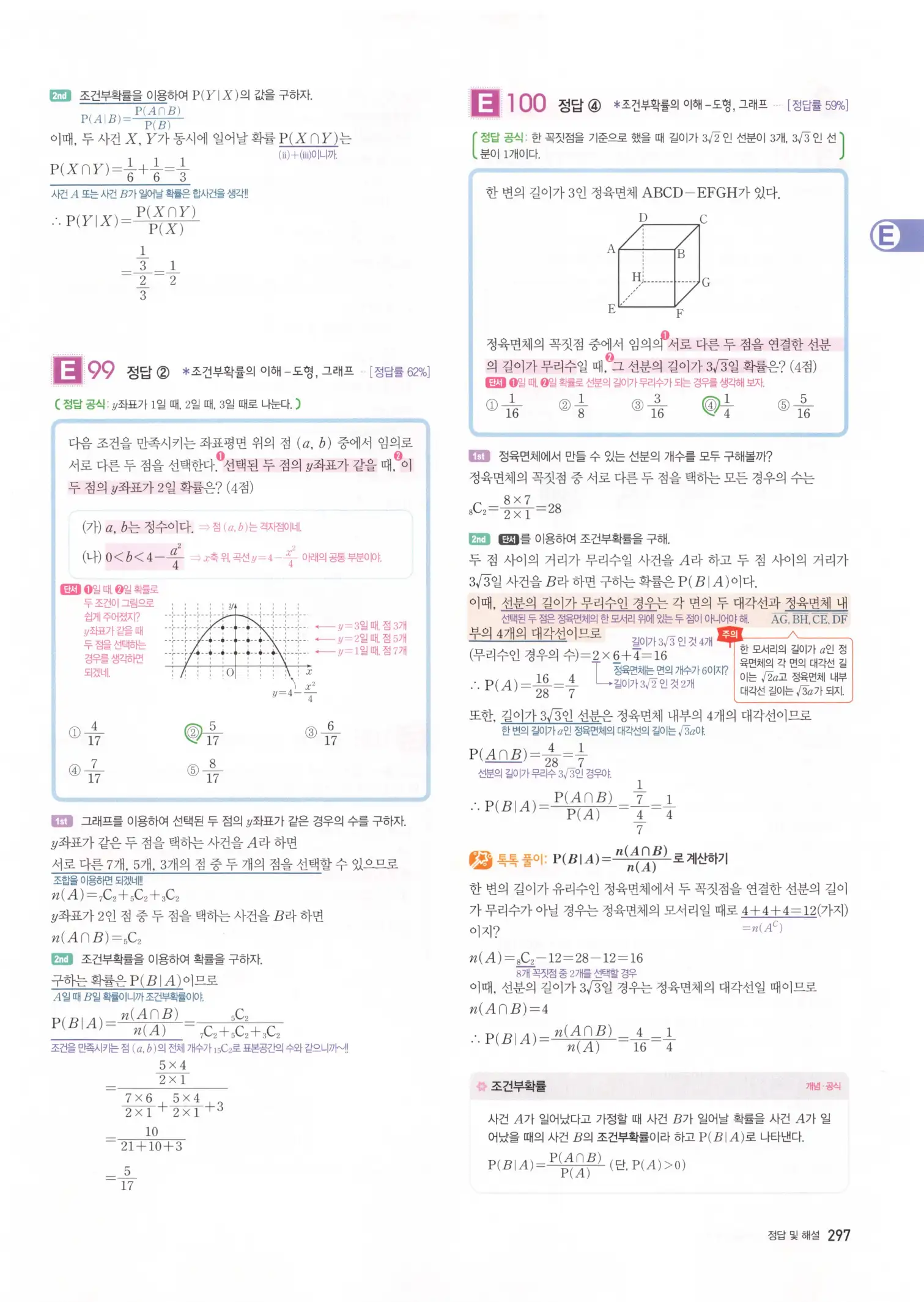자이스토리 고3 확통 해설 299
