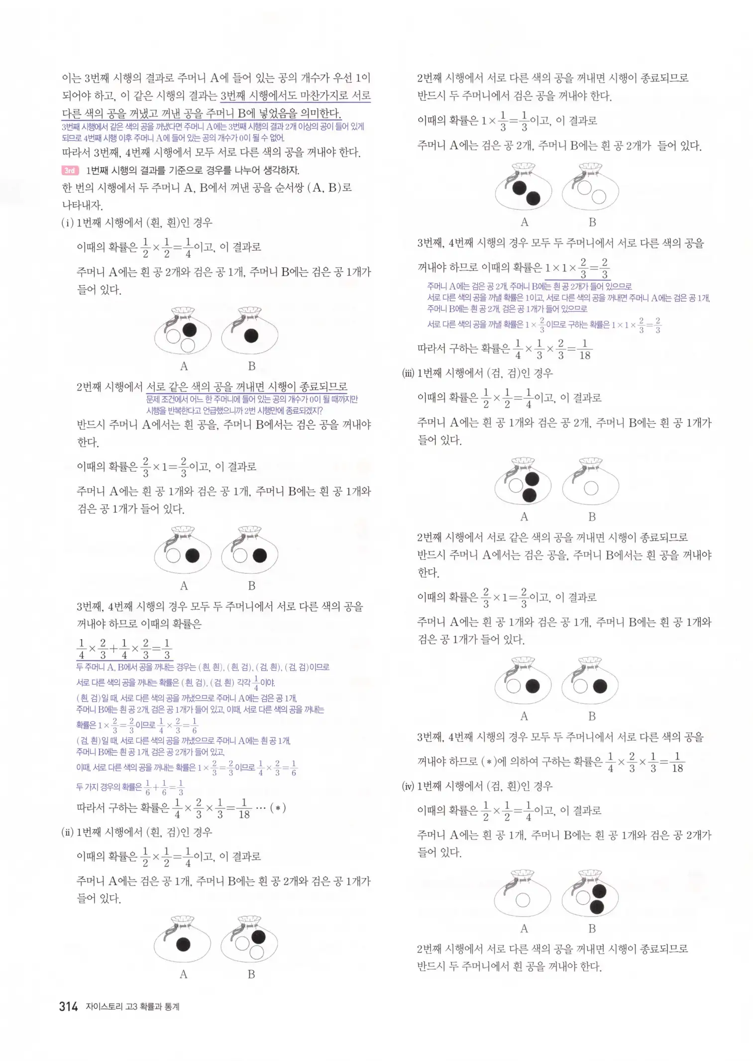 자이스토리 고3 확통 해설 316
