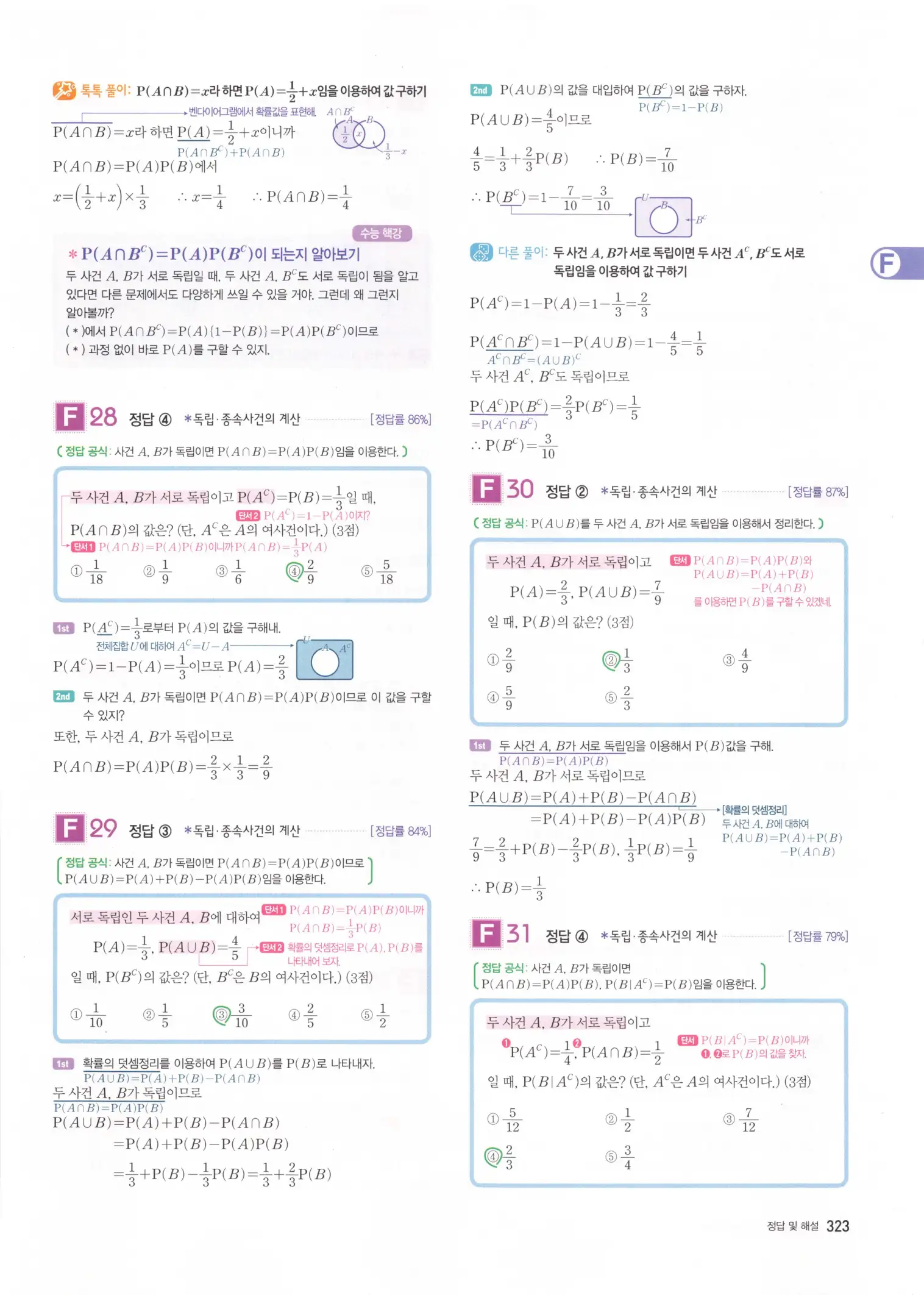자이스토리 고3 확통 해설 325