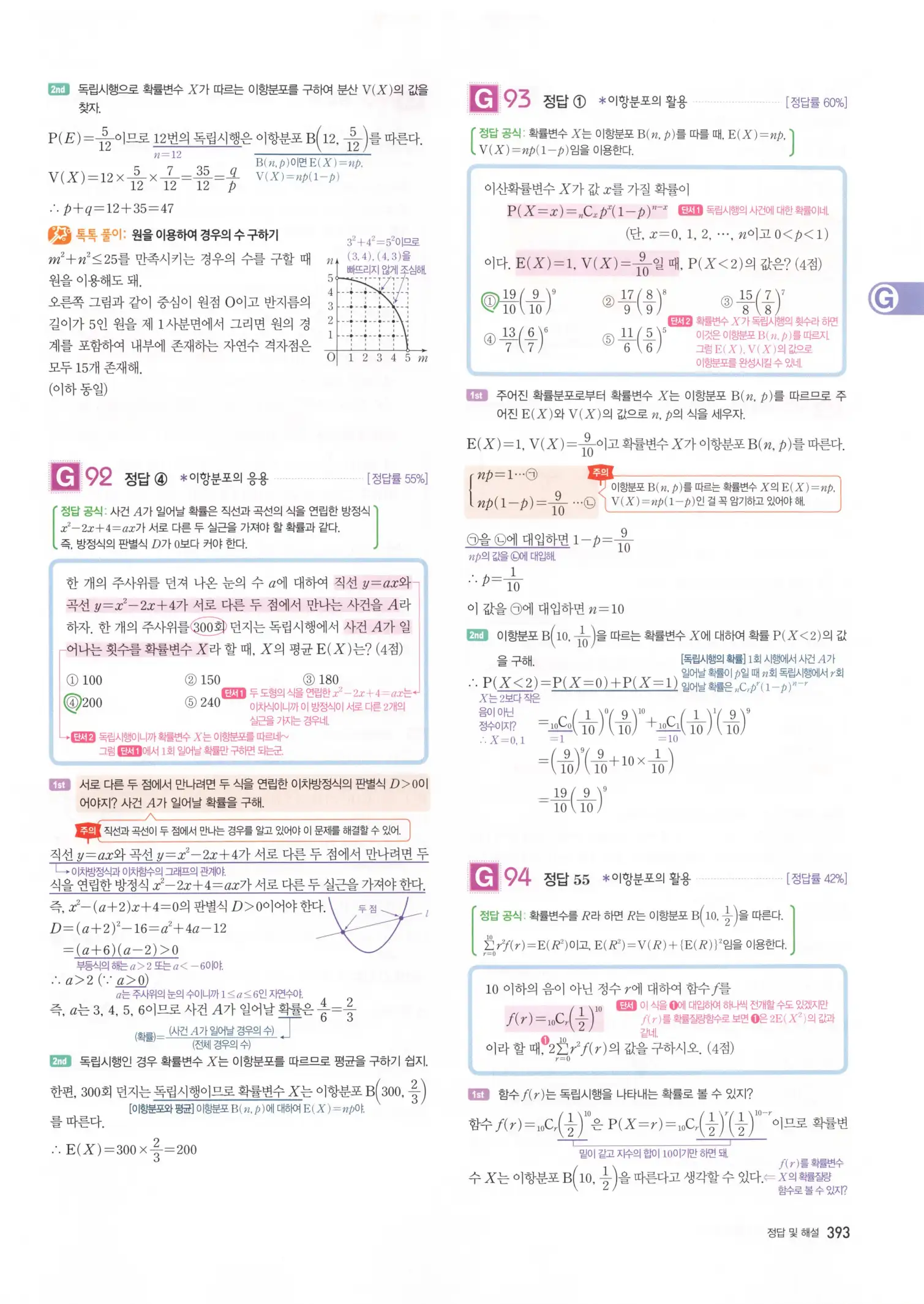 자이스토리 고3 확통 해설 395