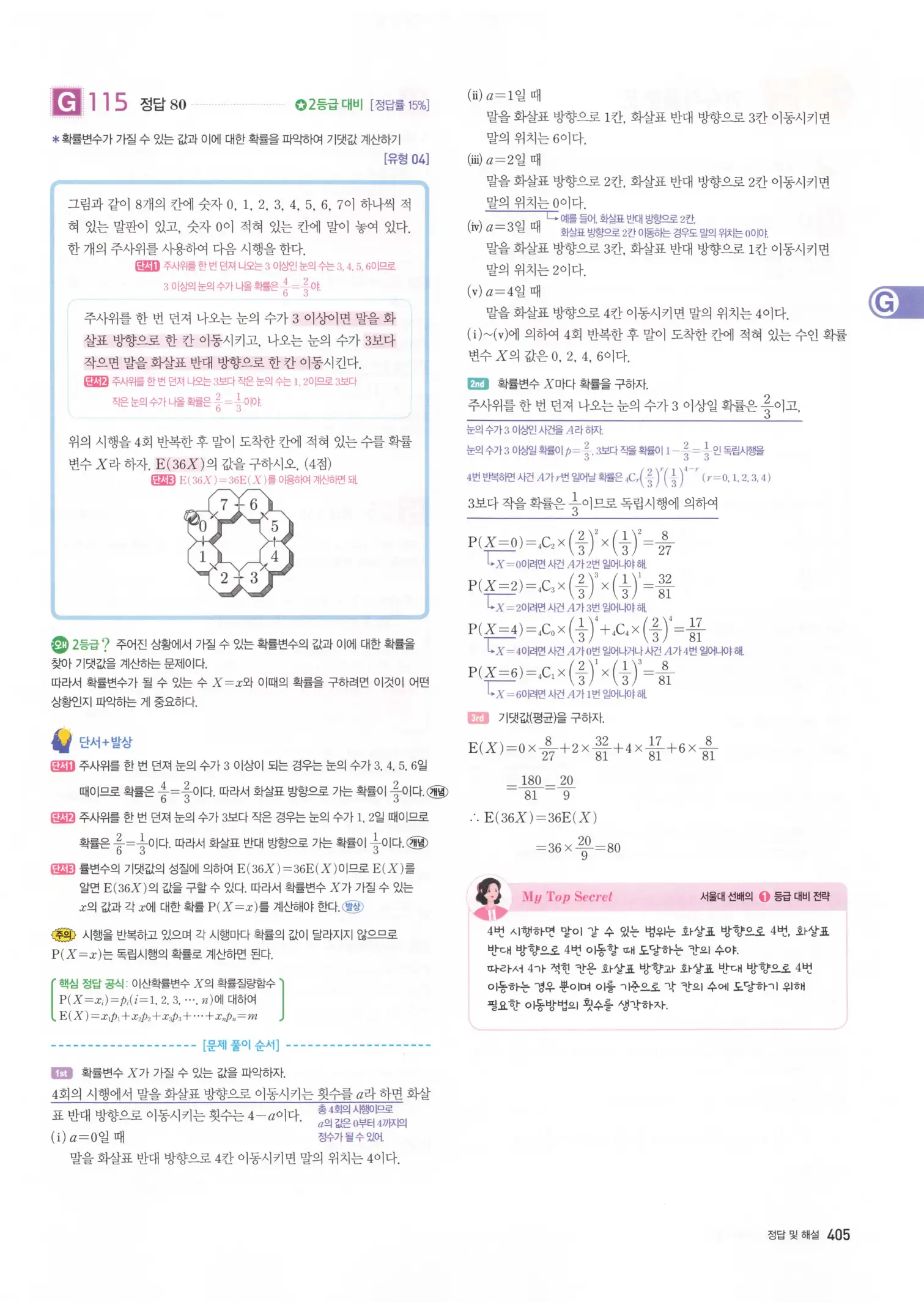 자이스토리 고3 확통 해설 407