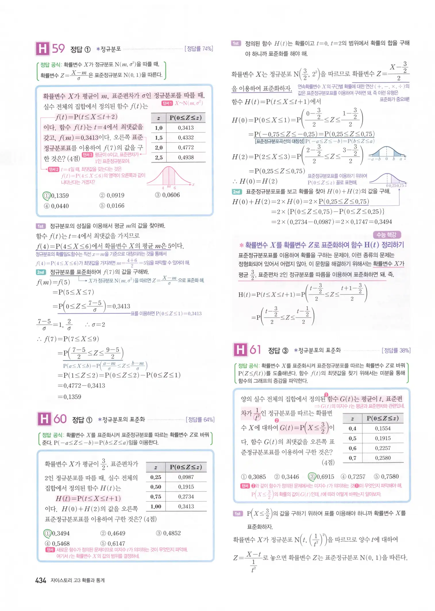자이스토리 고3 확통 해설 436