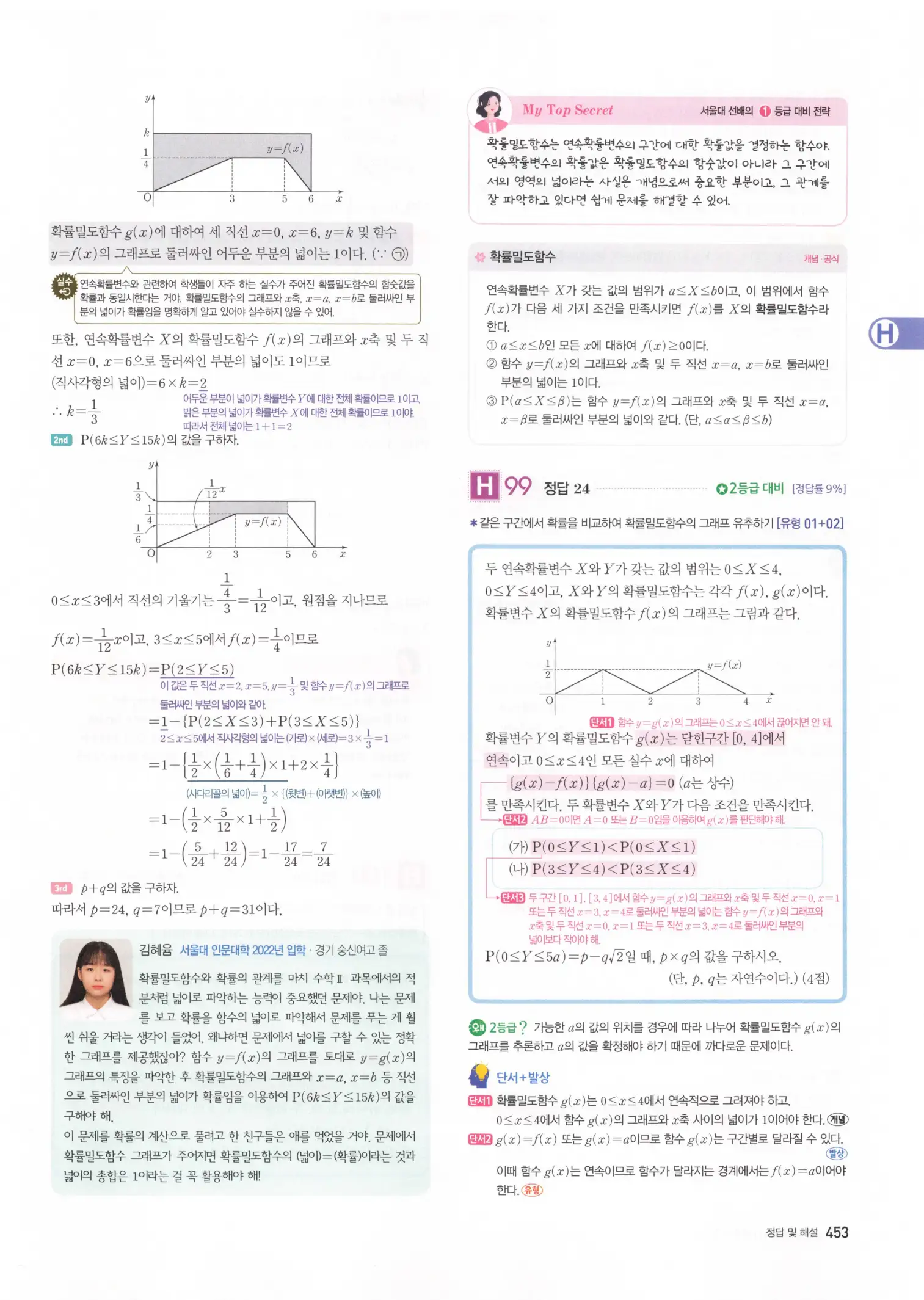 자이스토리 고3 확통 해설 455