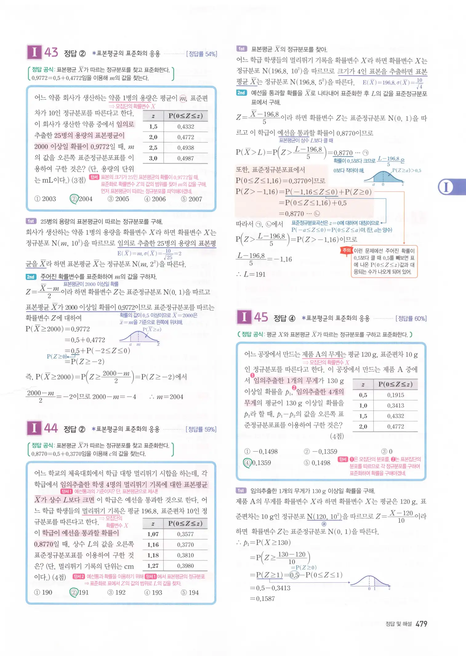 자이스토리 고3 확통 해설 481