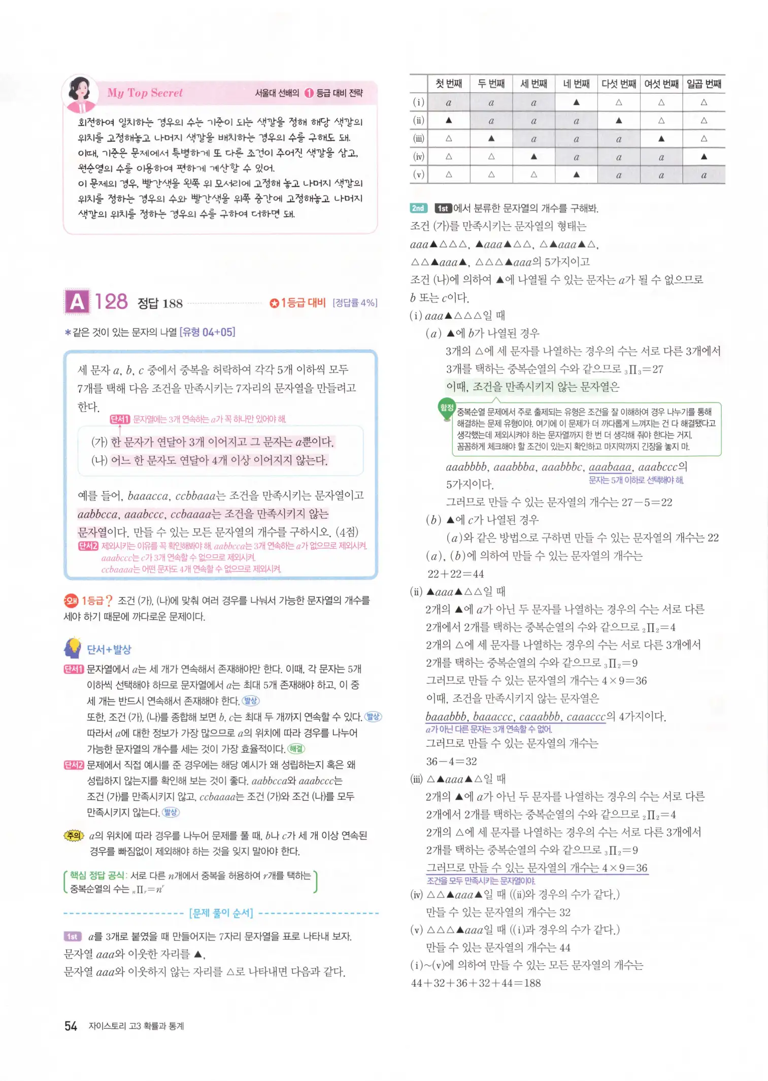 자이스토리 고3 확통 해설 56