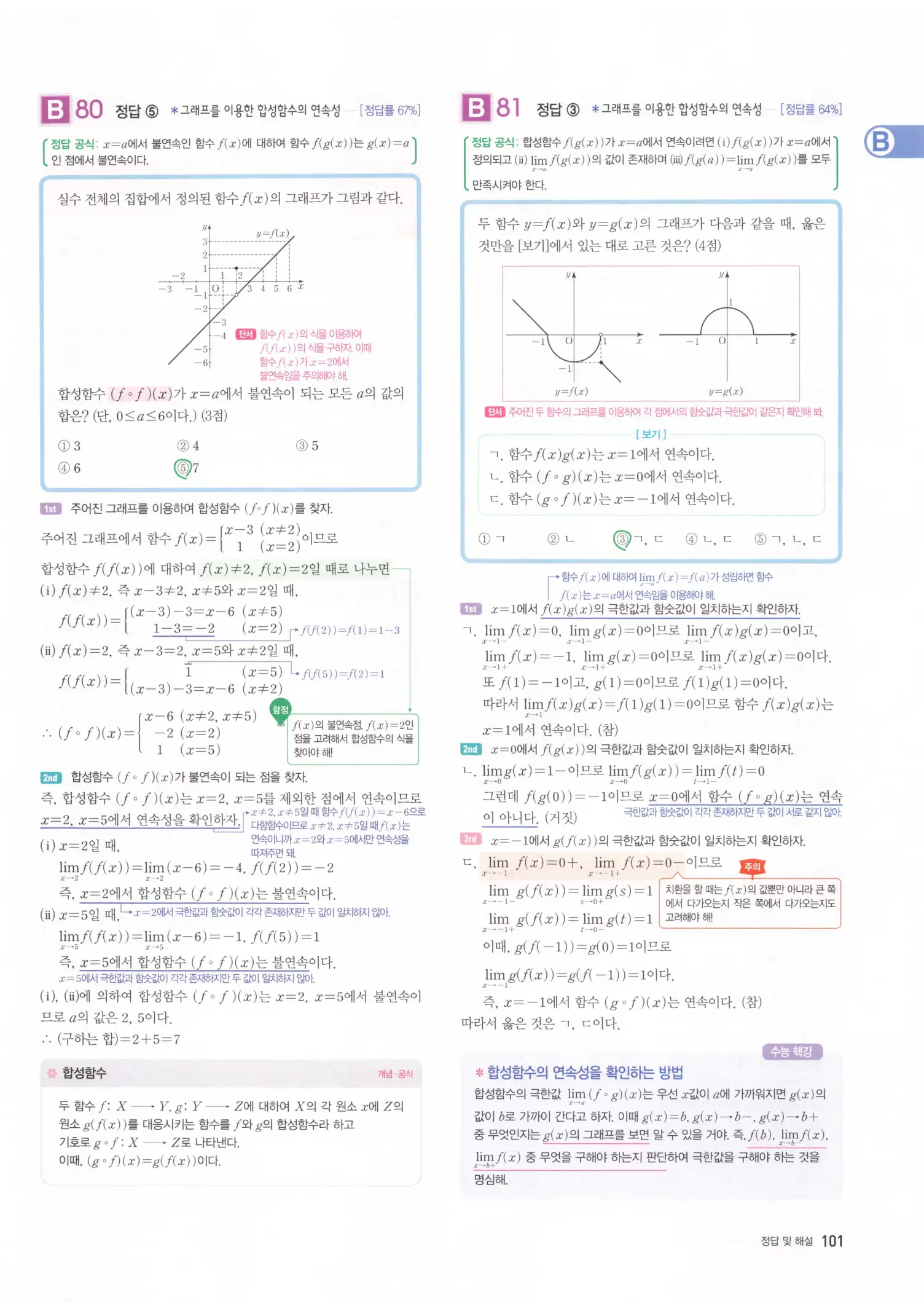 자이스토리 고2 수학2 해설 103