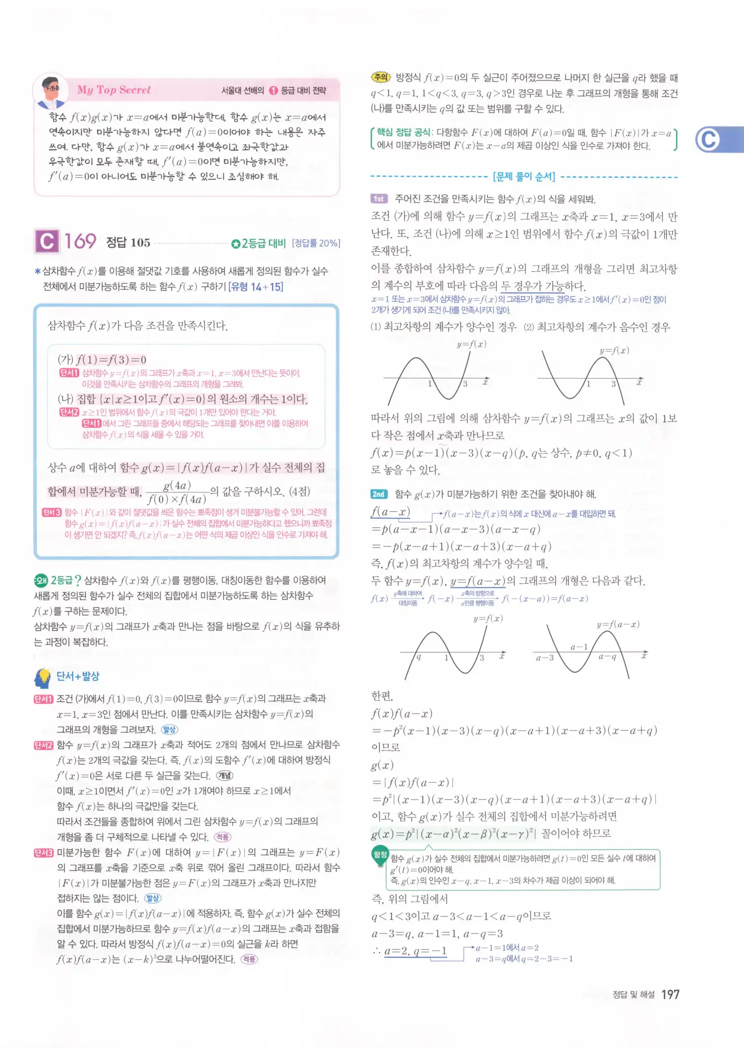 자이스토리 고2 수학2 해설 199