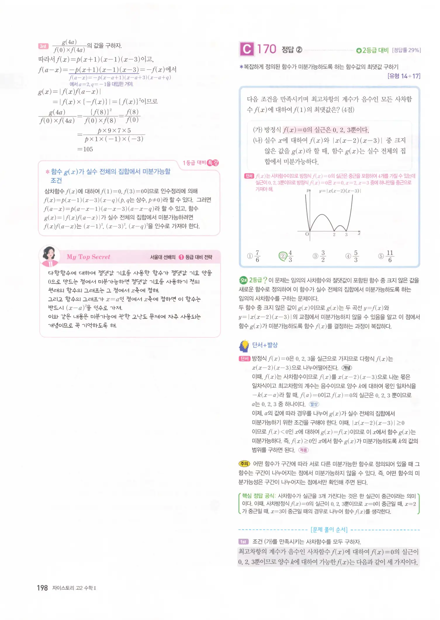 자이스토리 고2 수학2 해설 200