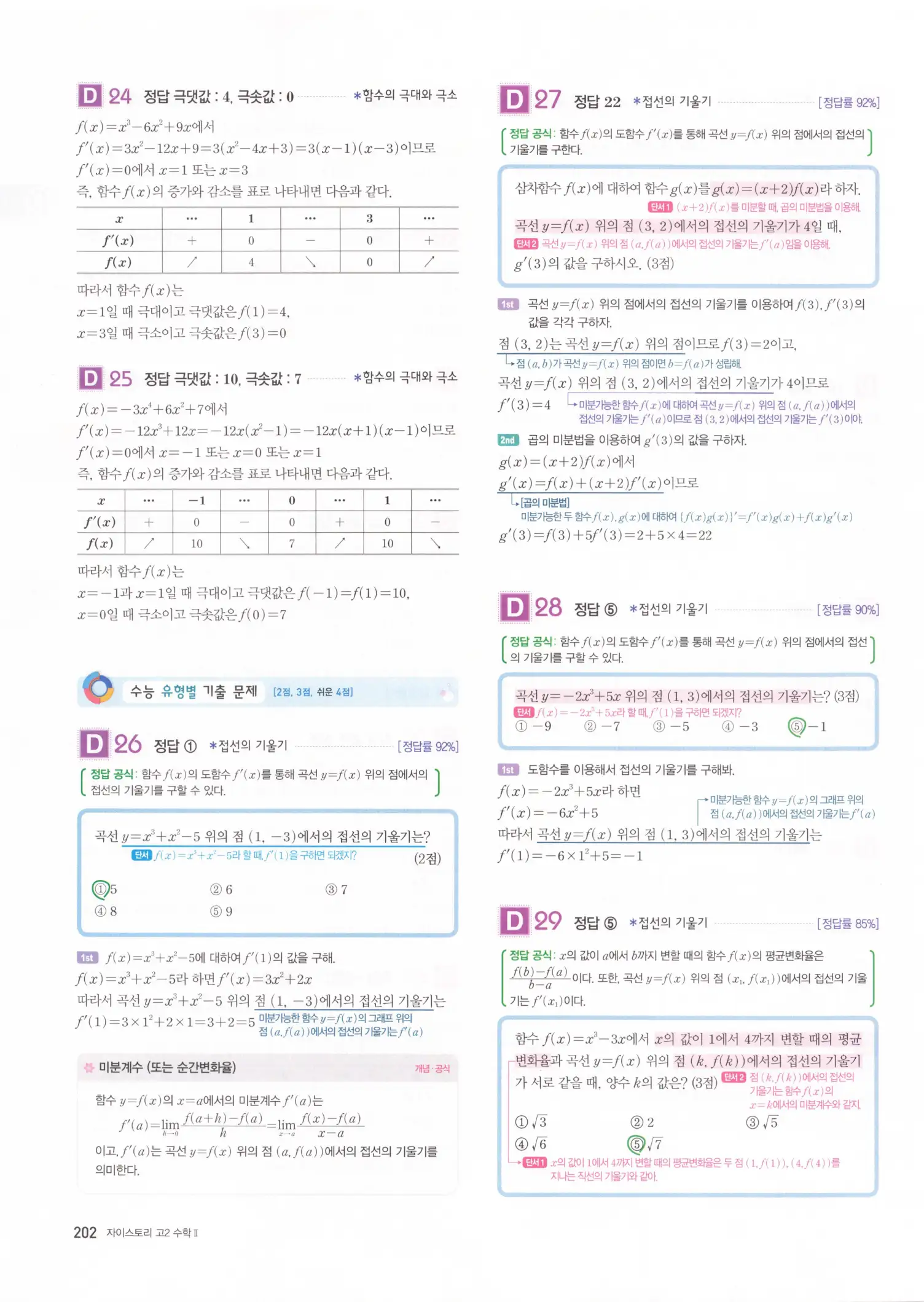 자이스토리 고2 수학2 해설 204