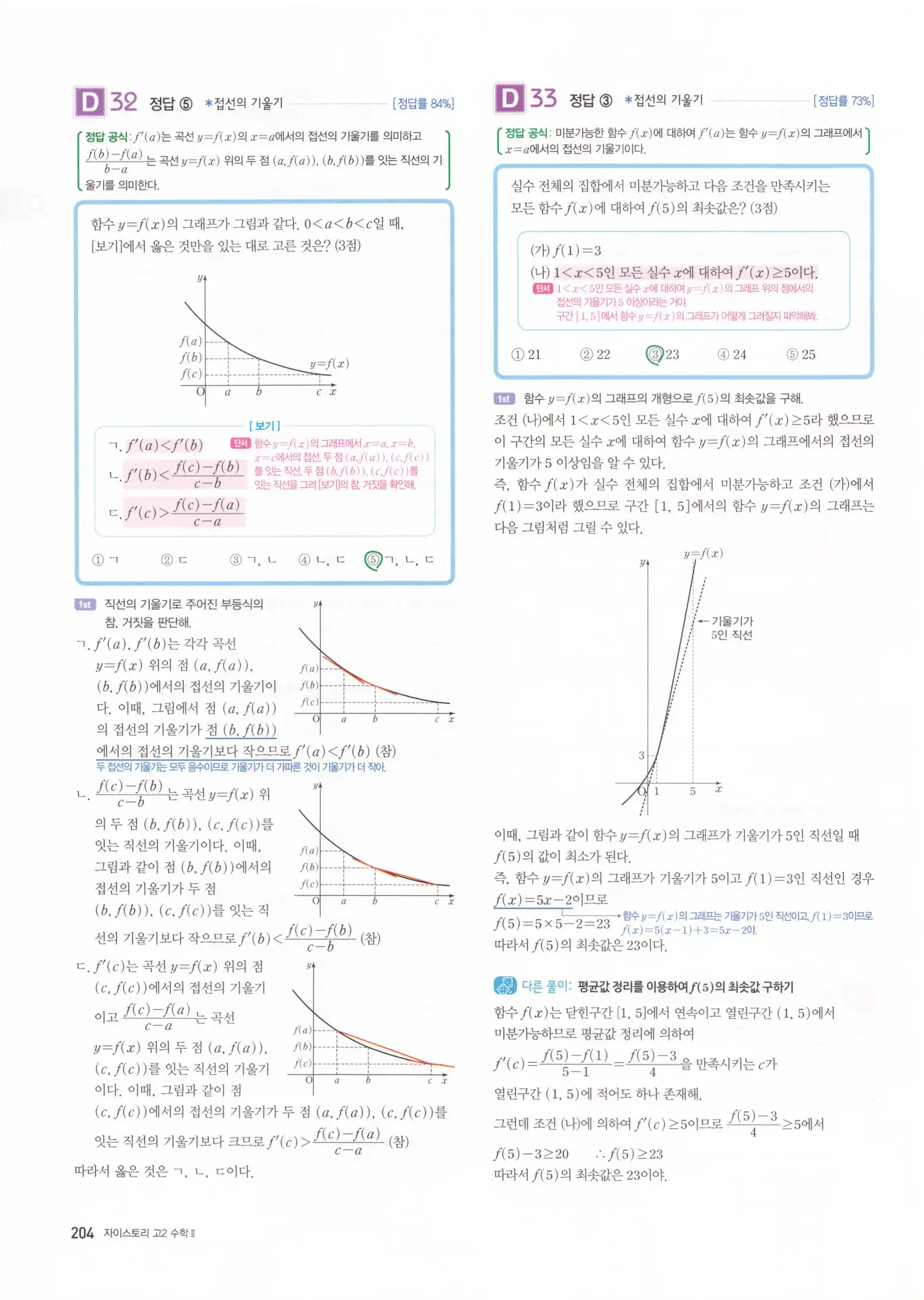자이스토리 고2 수학2 해설 206