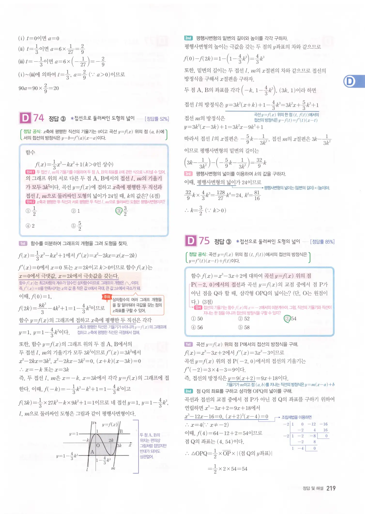 자이스토리 고2 수학2 해설 221